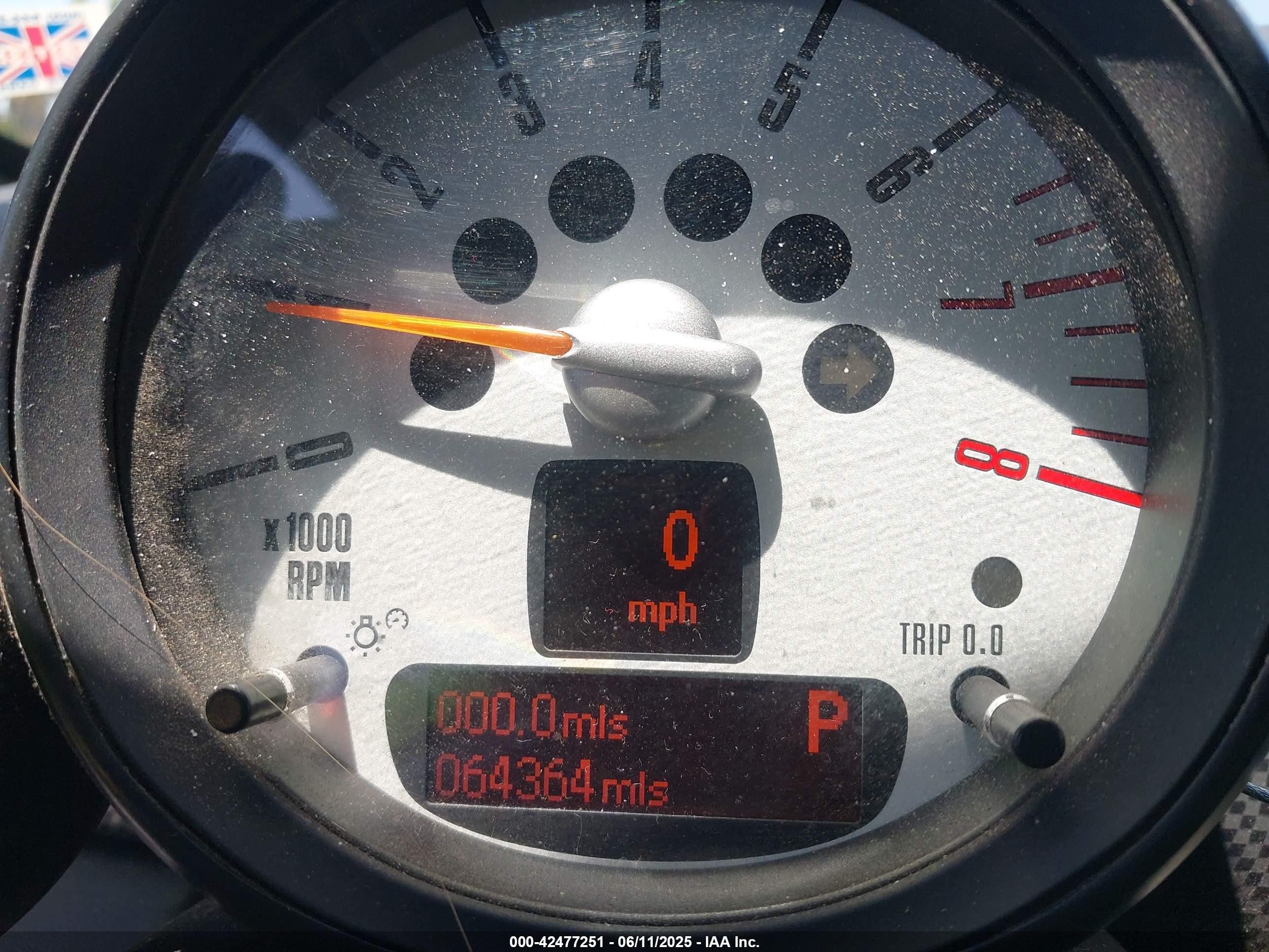 2013 Mini Roadster Cooper S Серый vin: WMWSY3C52DT593792