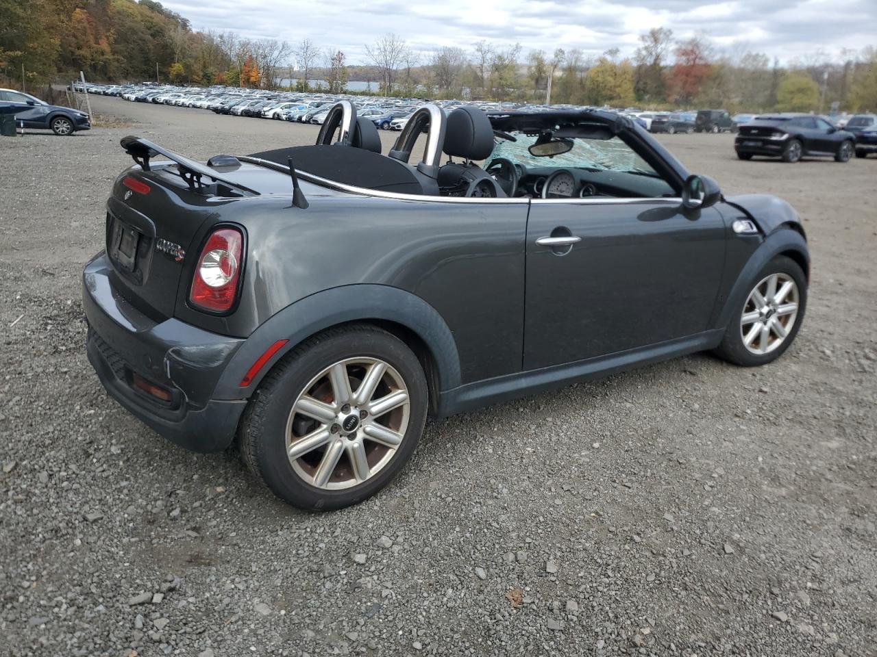 2014 Mini Cooper Roadster S Charcoal vin: WMWSY3C52ET566447