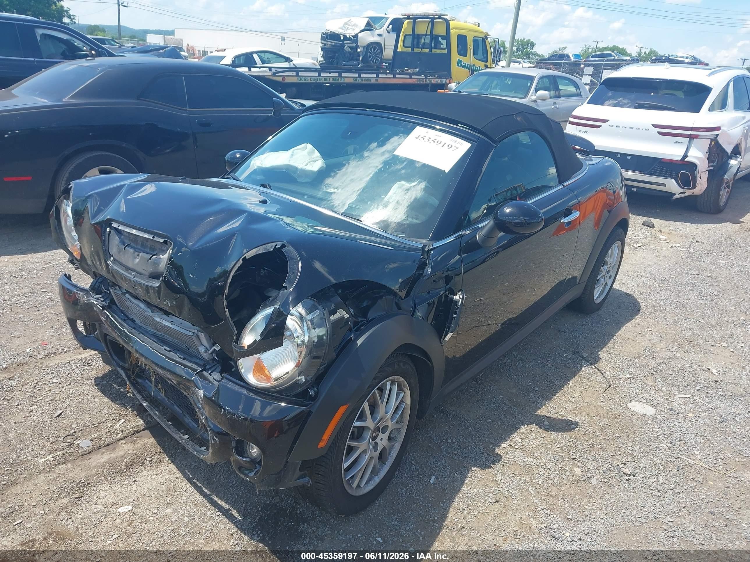 2015 Mini Roadster Cooper S Black vin: WMWSY3C56FT595368