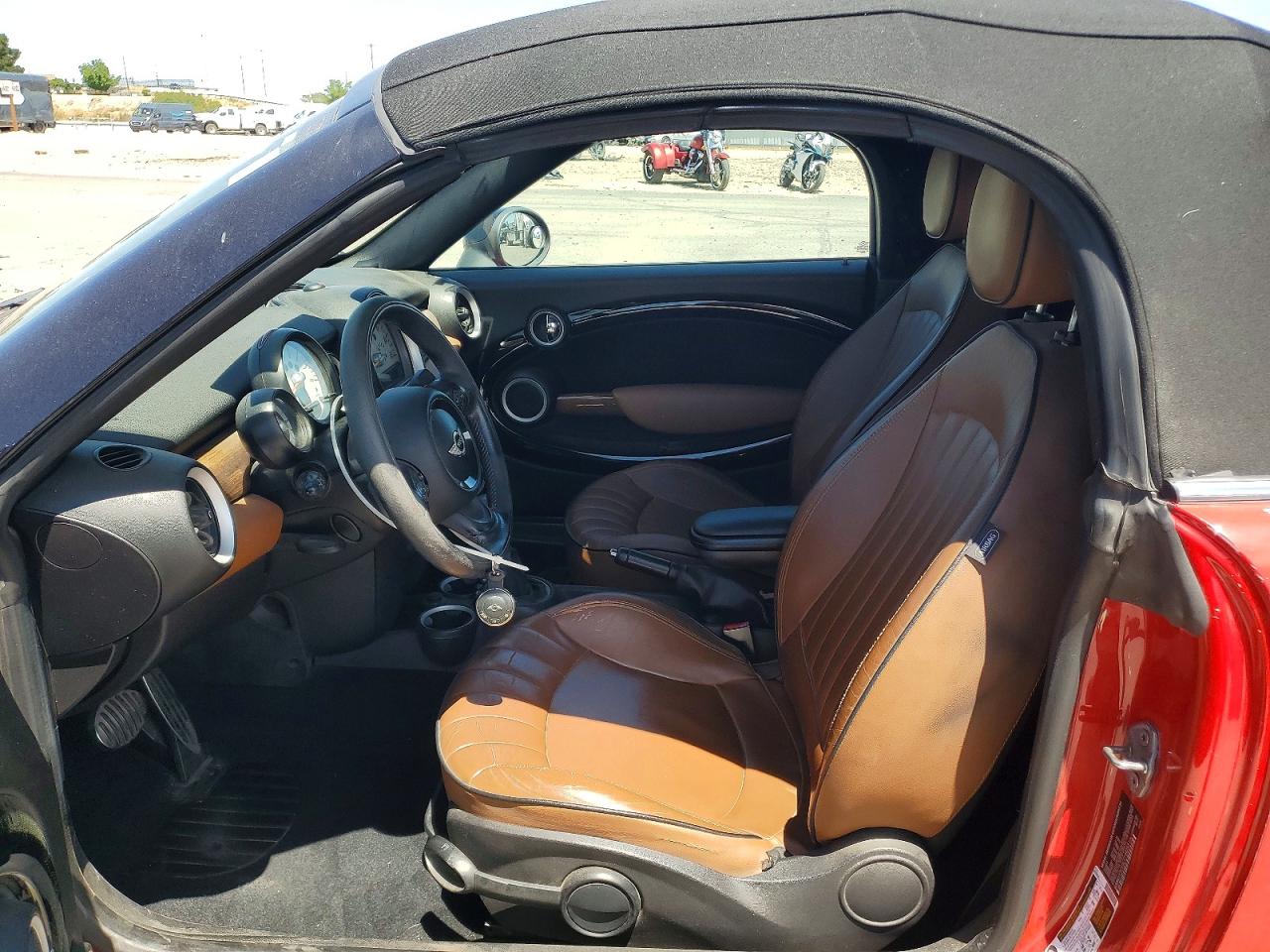 2012 Mini Cooper Roadster S Red vin: WMWSY3C59CT144253