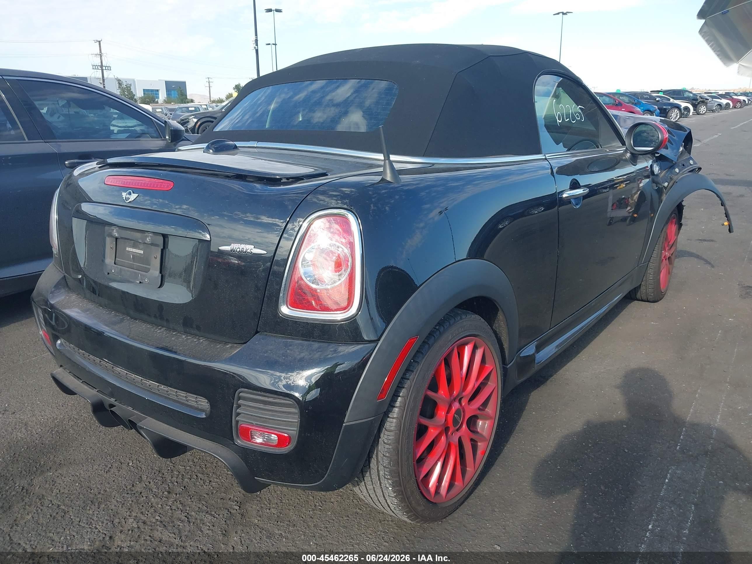 2013 Mini Roadster John Cooper Works Black vin: WMWSY9C52DT626521