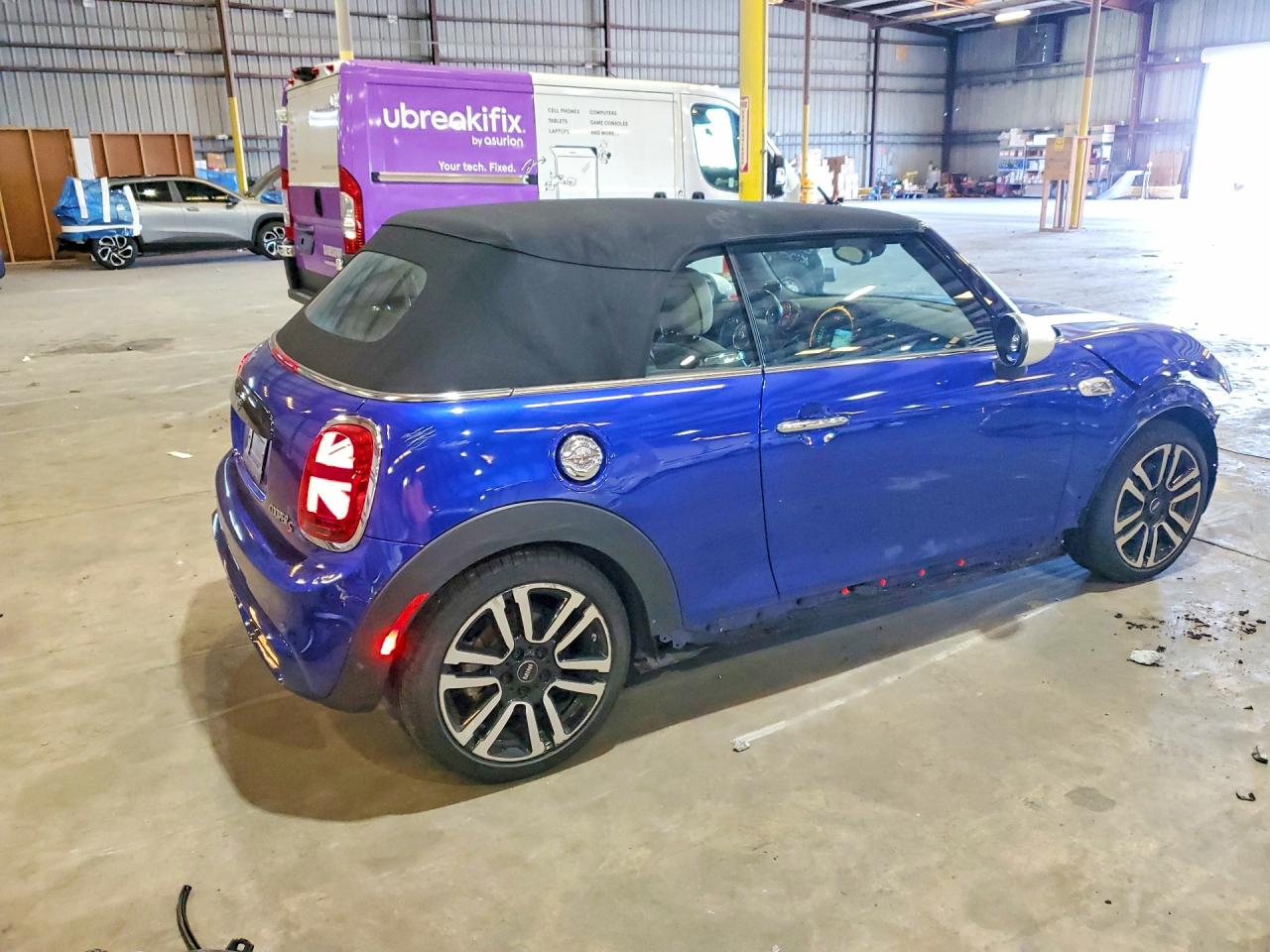 2019 Mini Cooper S Синий vin: WMWWG9C58K3E39613