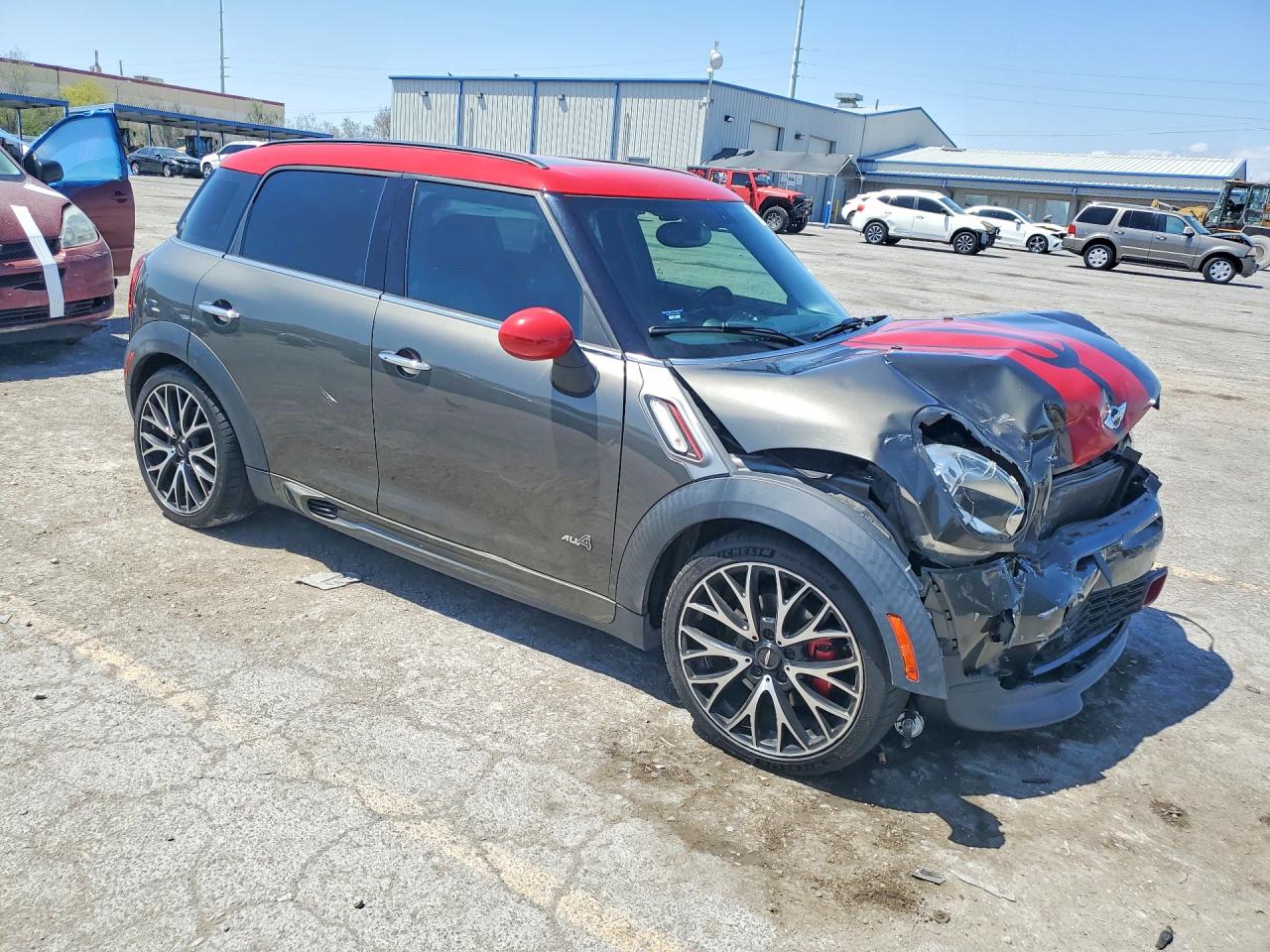 2014 Mini Cooper Countryman Jcw Серый vin: WMWXD1C59EWS34722