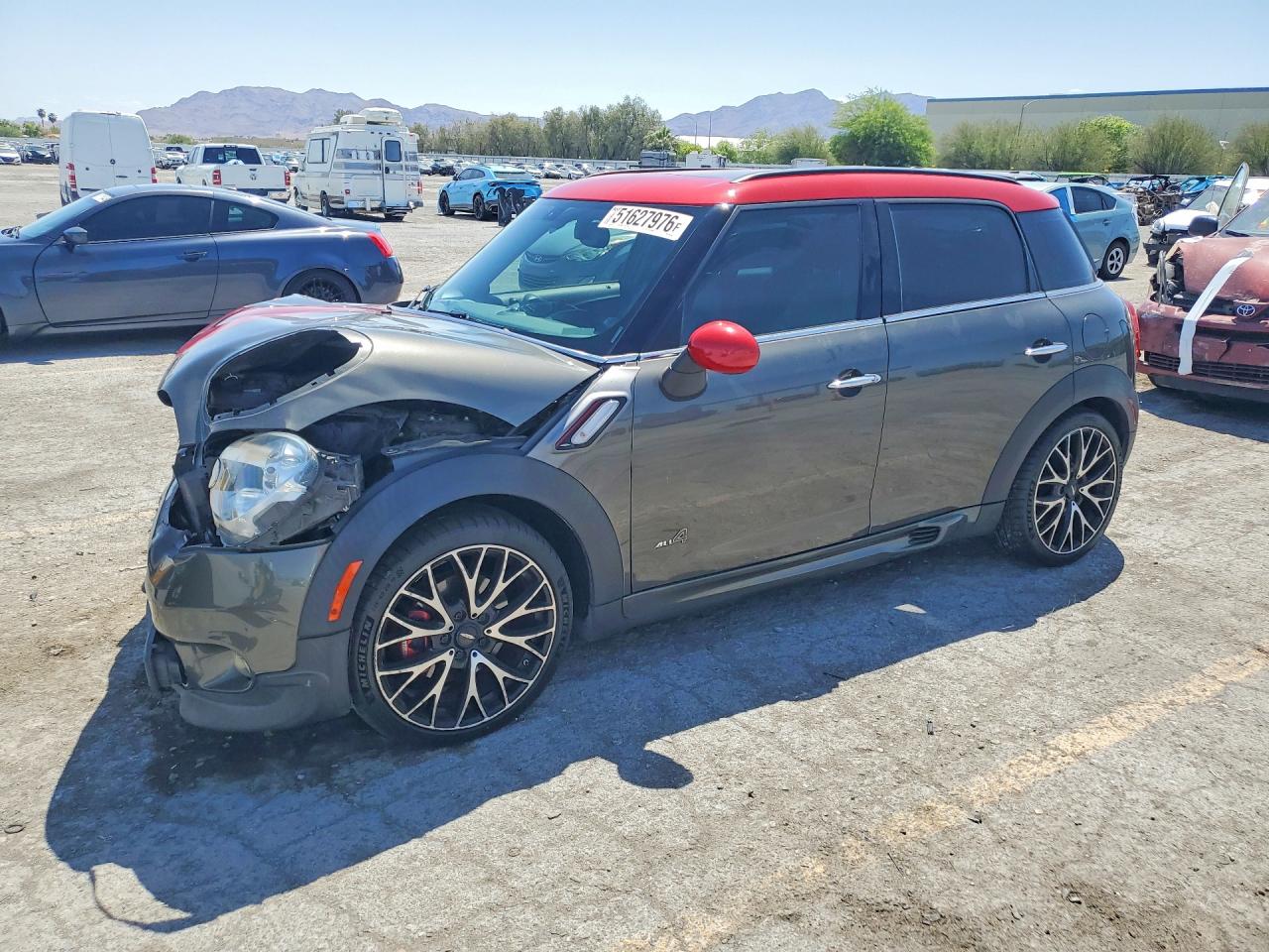2014 Mini Cooper Countryman Jcw Серый vin: WMWXD1C59EWS34722