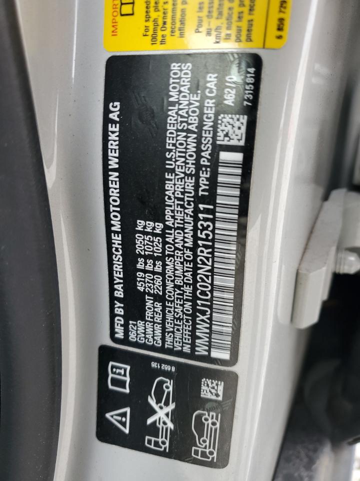 2022 Mini Cooper S Clubman All4 Silver vin: WMWXJ1C02N2R15311