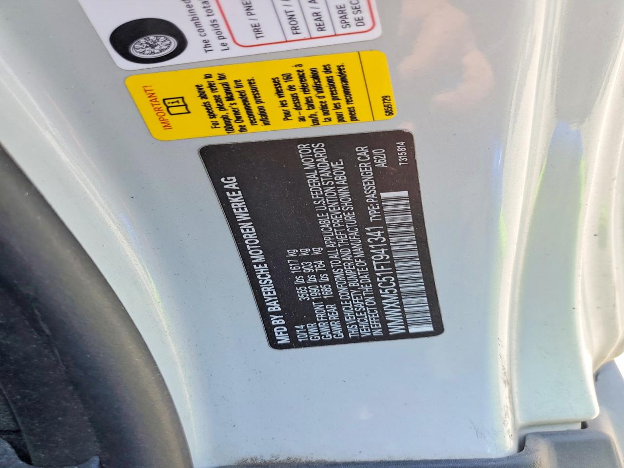 2015 Mini Cooper Gray vin: WMWXM5C51FT941341