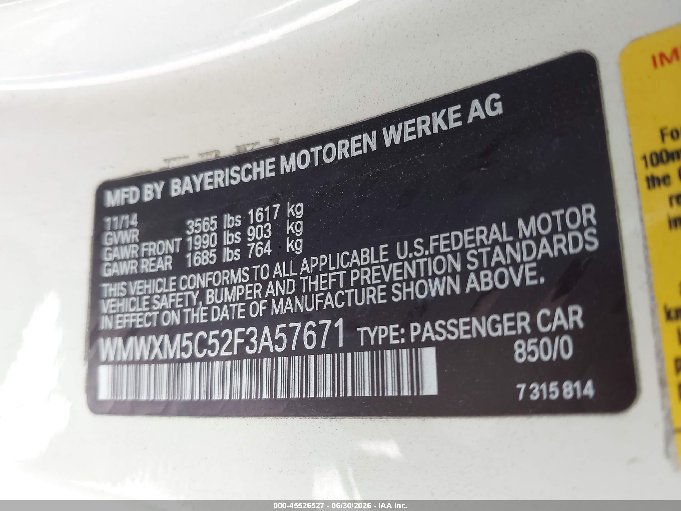 2015 Mini Hardtop Cooper Cream vin: WMWXM5C52F3A57671