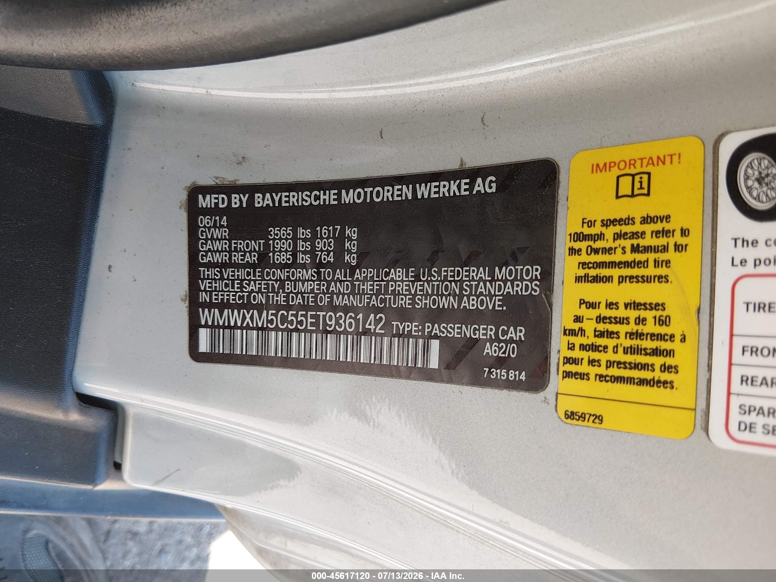 2014 Mini Hardtop Cooper Teal vin: WMWXM5C55ET936142