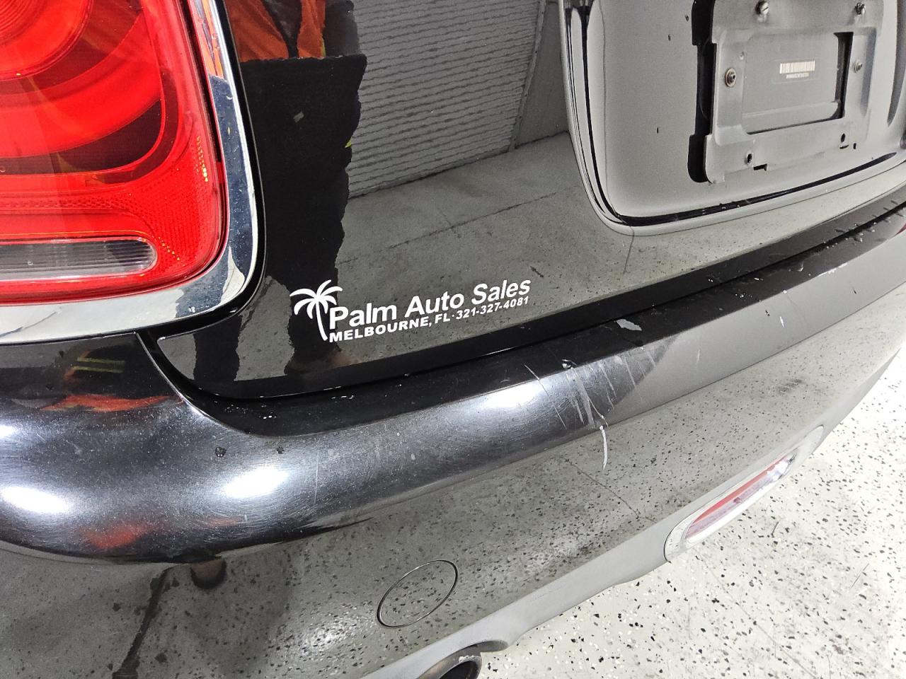 2015 Mini Cooper Black vin: WMWXM5C56F3A57074 Damage: Rear Bumper, Heavy Scratch, 3 To 4 Inches