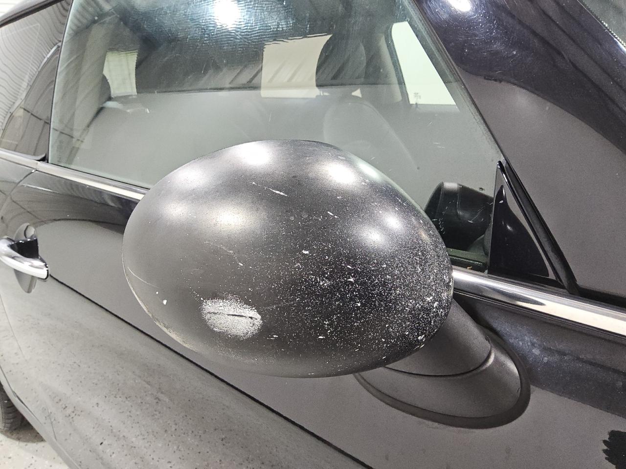 2015 Mini Cooper Black vin: WMWXM5C56F3A57074 Damage: Rf Mirror Cover, Oxidized, > 12 Inches