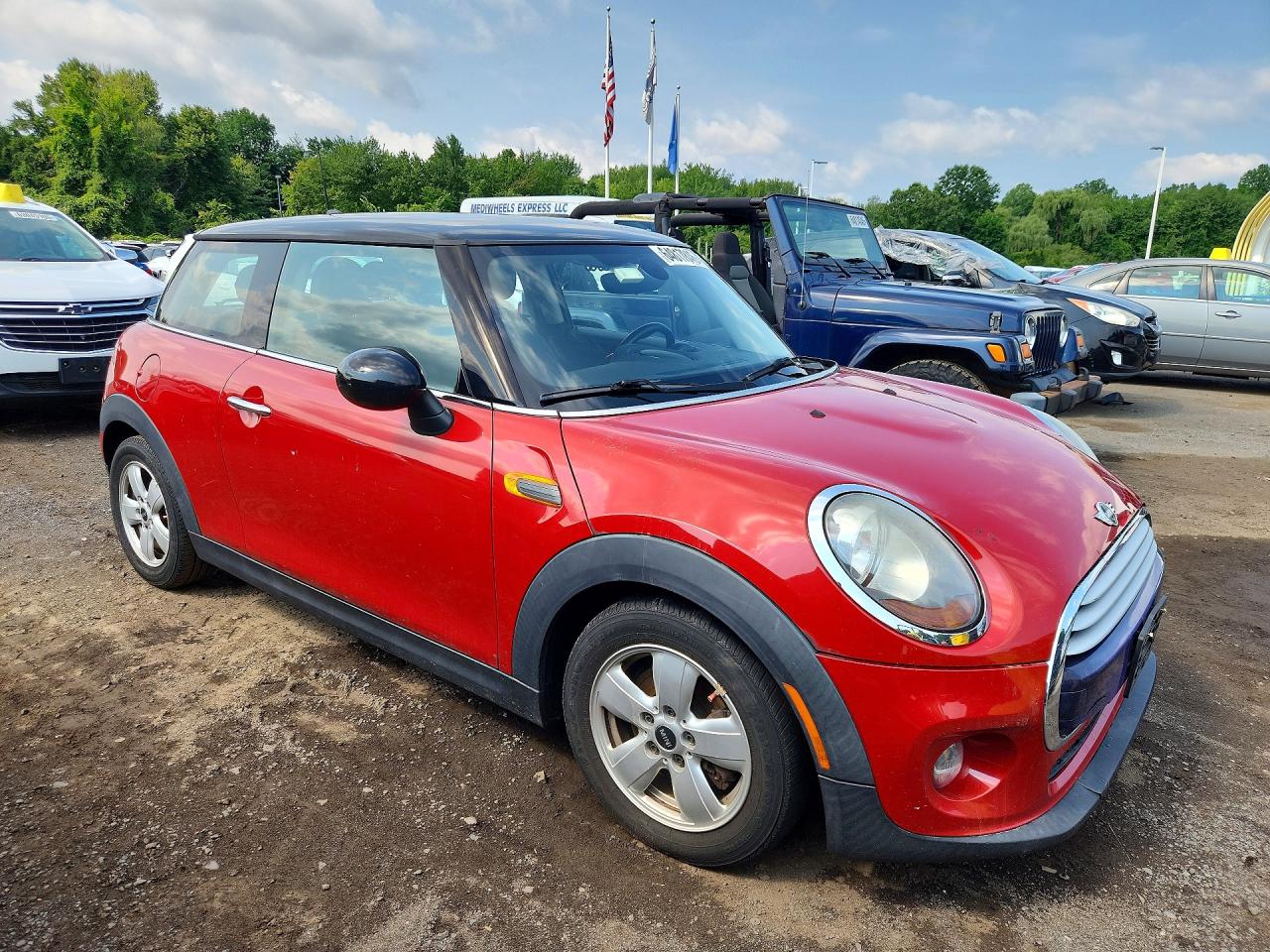 2015 Mini Cooper Red vin: WMWXM5C56FT974108