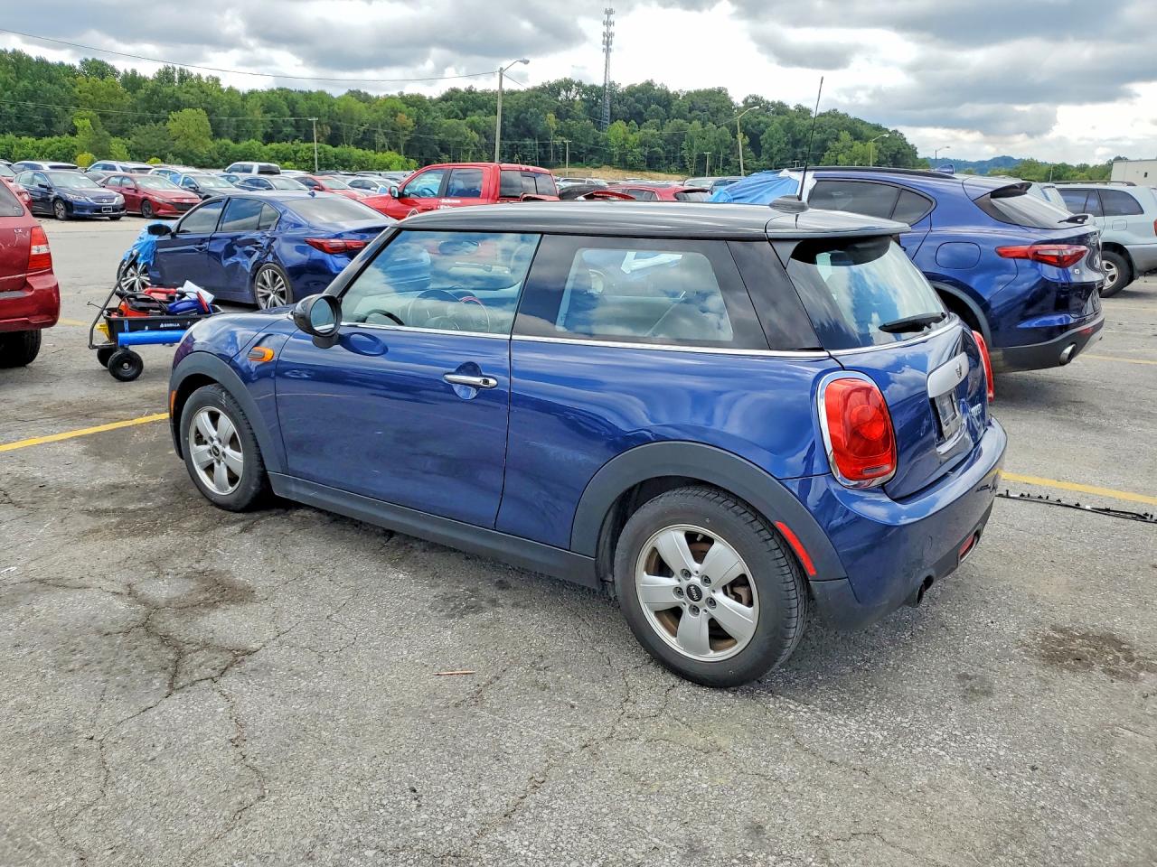 2014 Mini Cooper Blue vin: WMWXM5C57ET731079