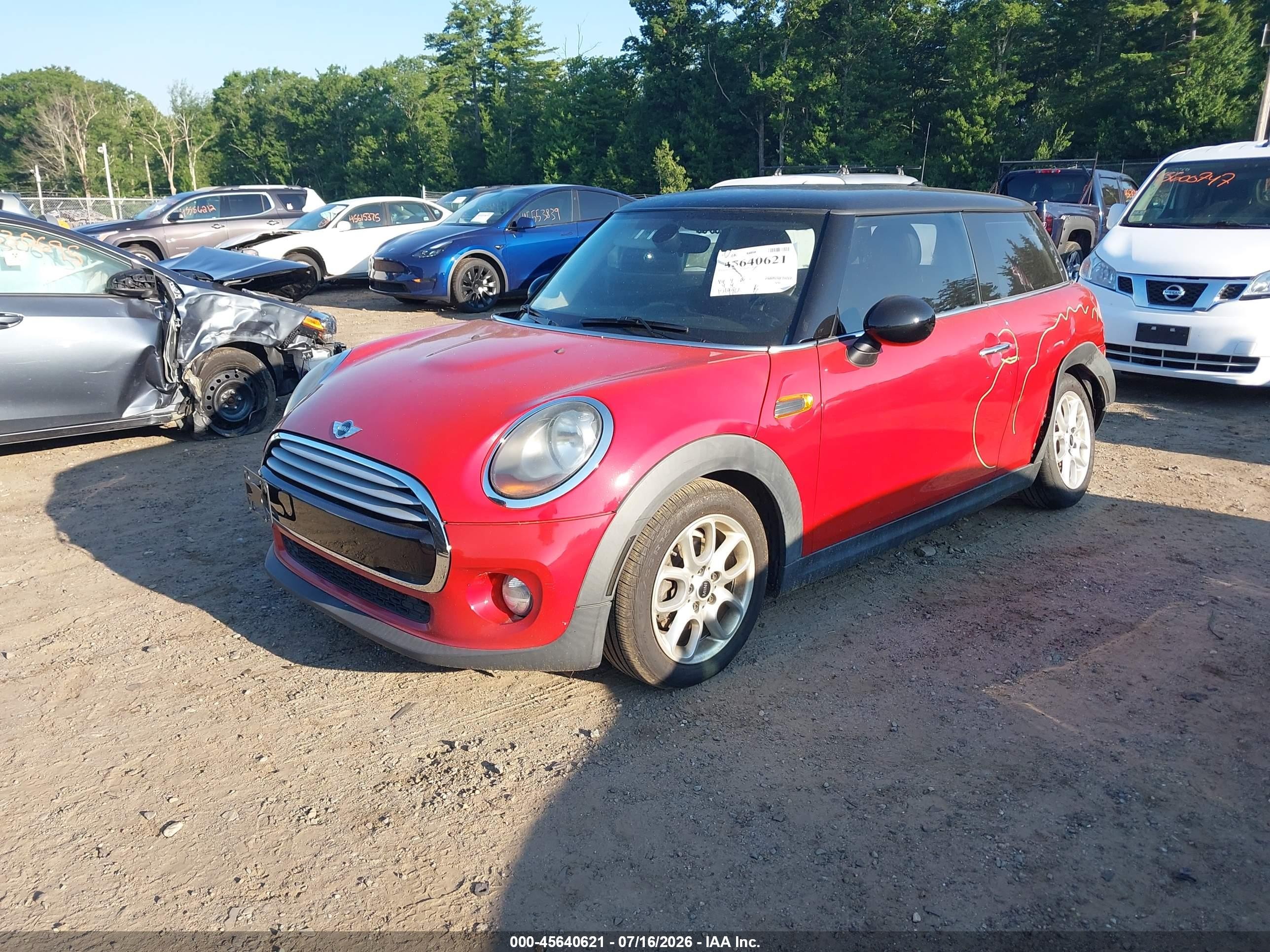 2014 Mini Hardtop Cooper Красный vin: WMWXM5C57ET936739