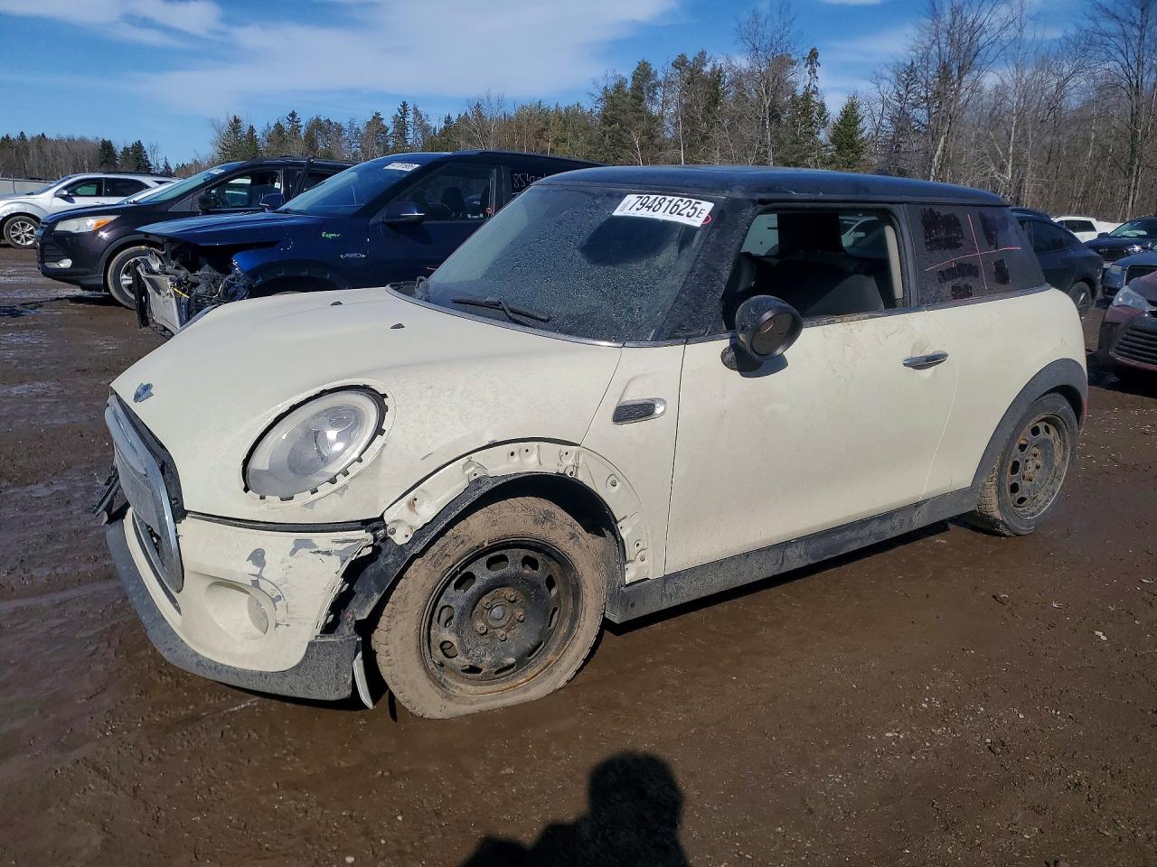 2015 Mini Cooper White vin: WMWXM5C58F3A58078