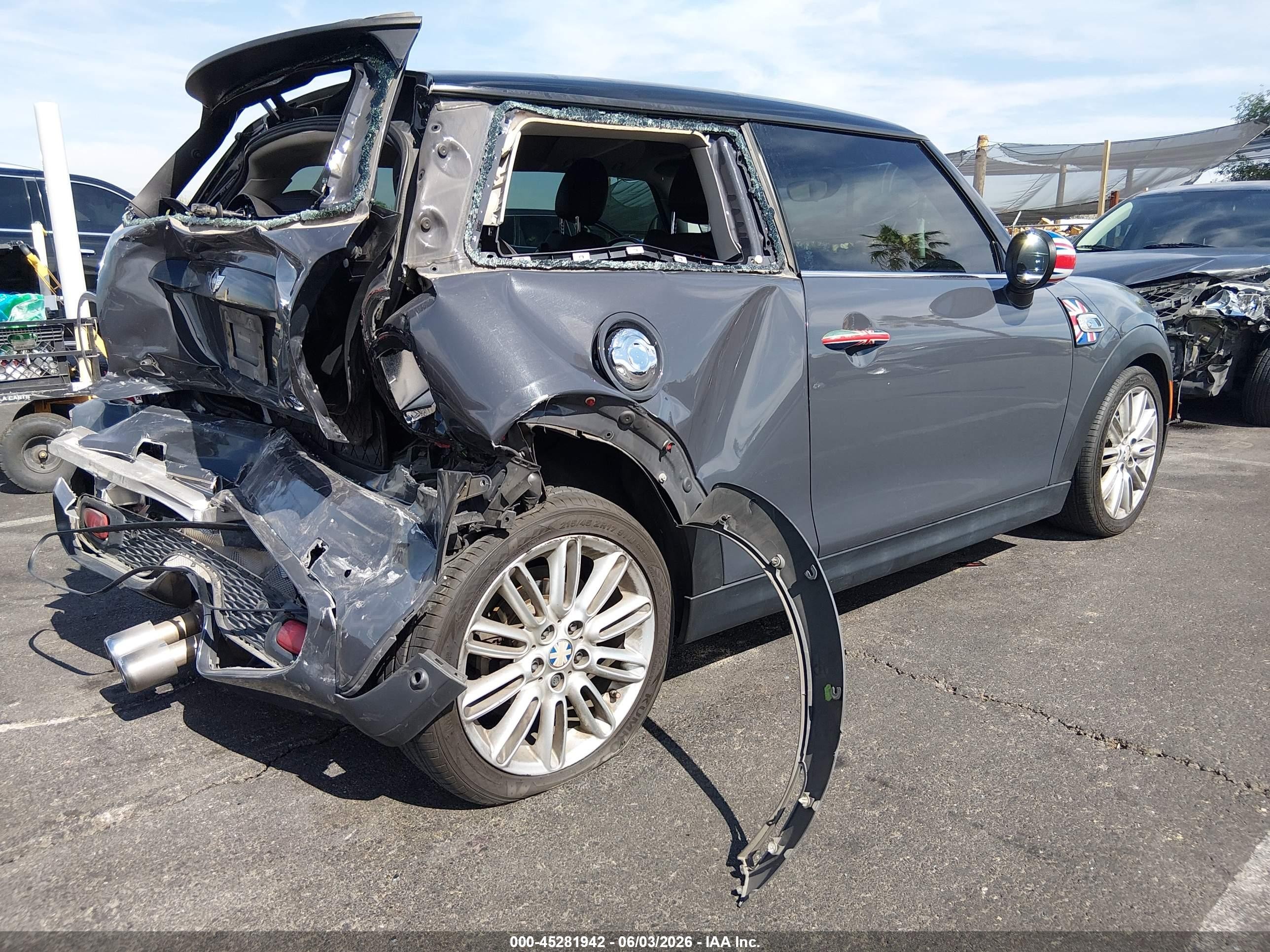 2014 Mini Hardtop Cooper S Gray vin: WMWXM7C56ET970375