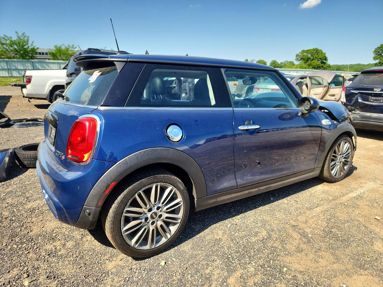2014 Mini Cooper S Blue vin: WMWXM7C58ET970054