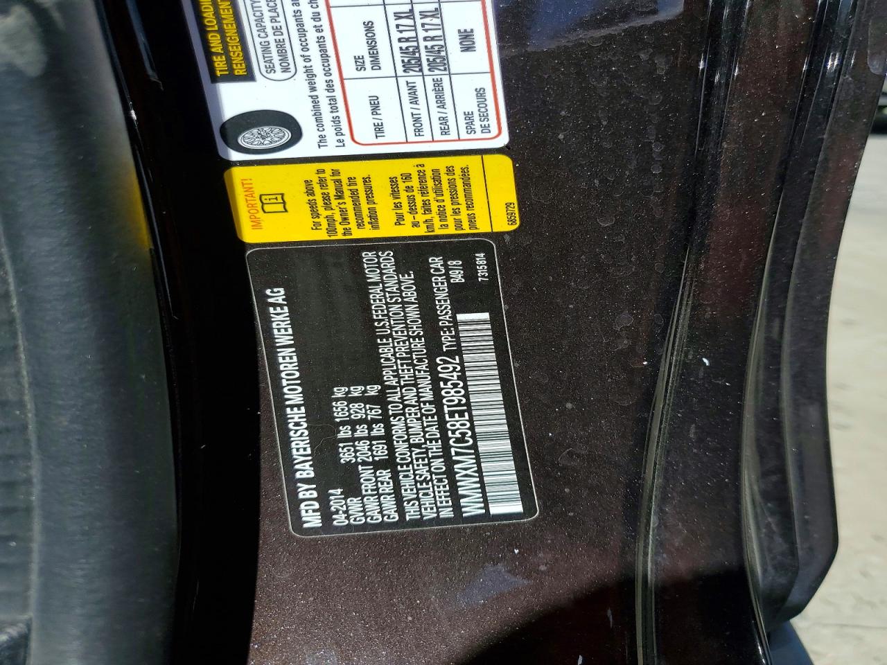 2014 Mini Cooper S Brown vin: WMWXM7C58ET985492