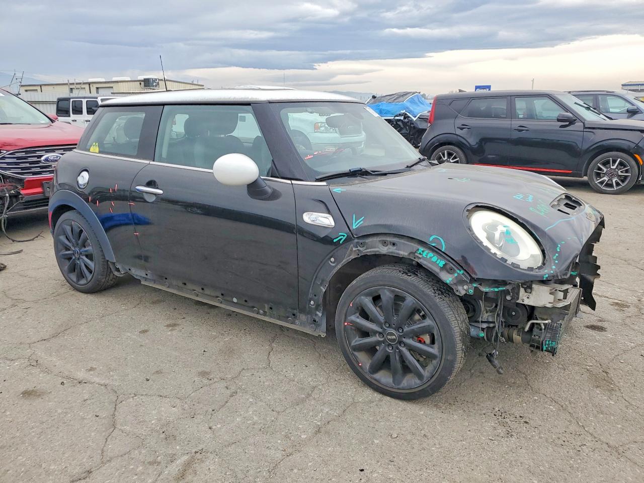 2014 Mini Cooper S Black vin: WMWXM7C5XET926590