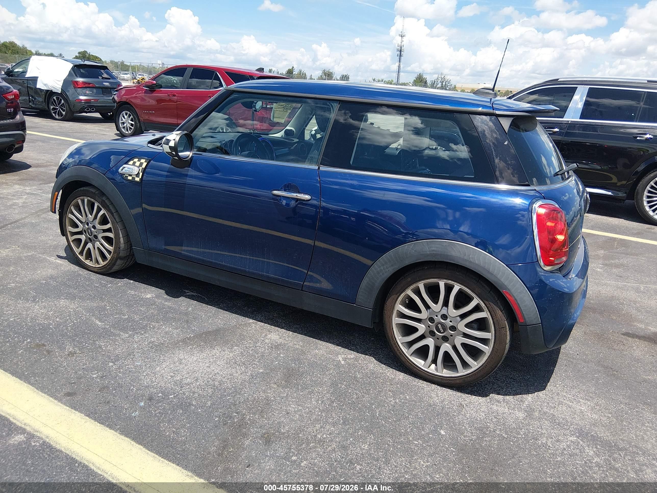 2015 Mini Hardtop Cooper S Blue vin: WMWXP7C54F2A34448