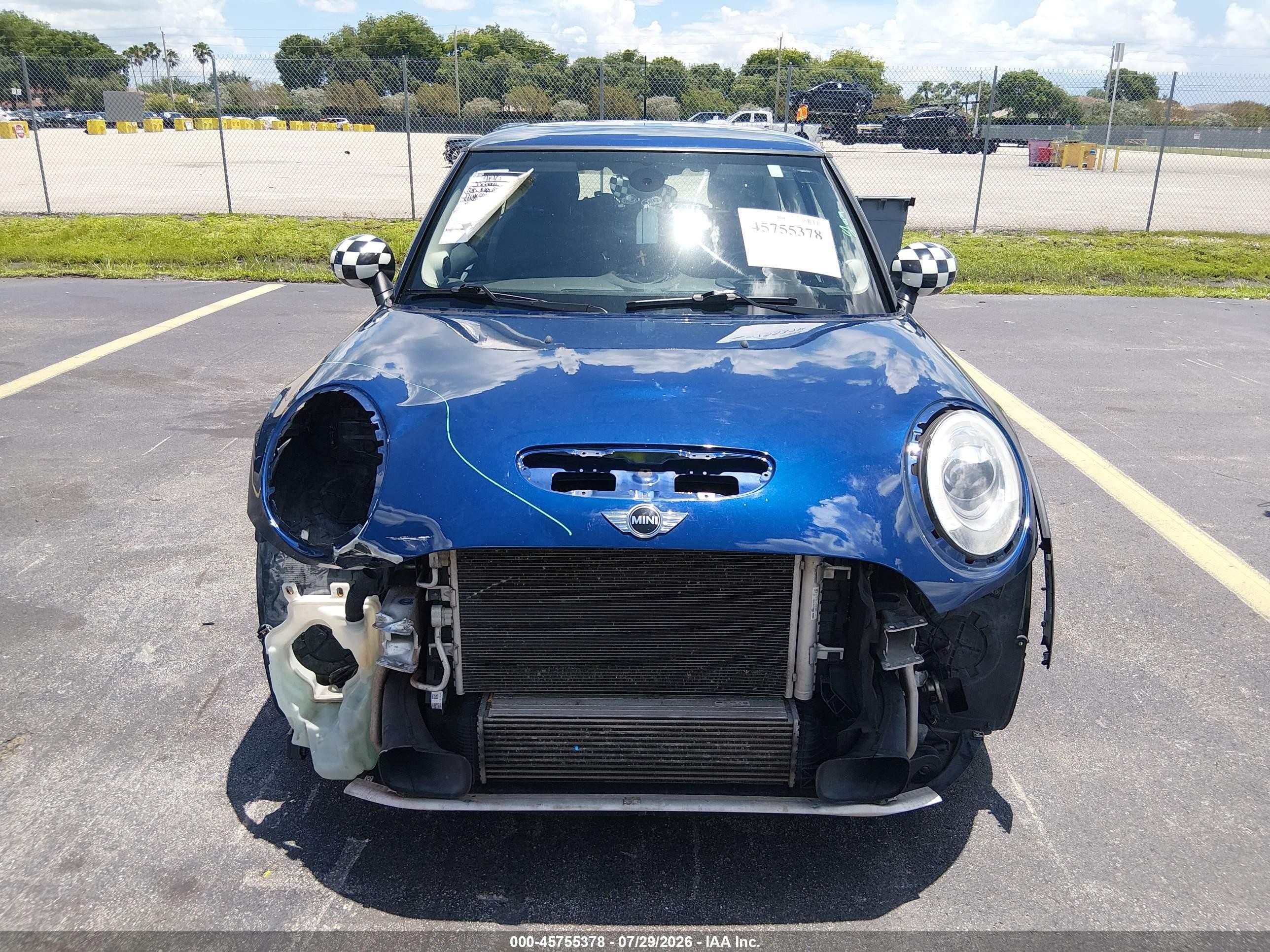 2015 Mini Hardtop Cooper S Blue vin: WMWXP7C54F2A34448