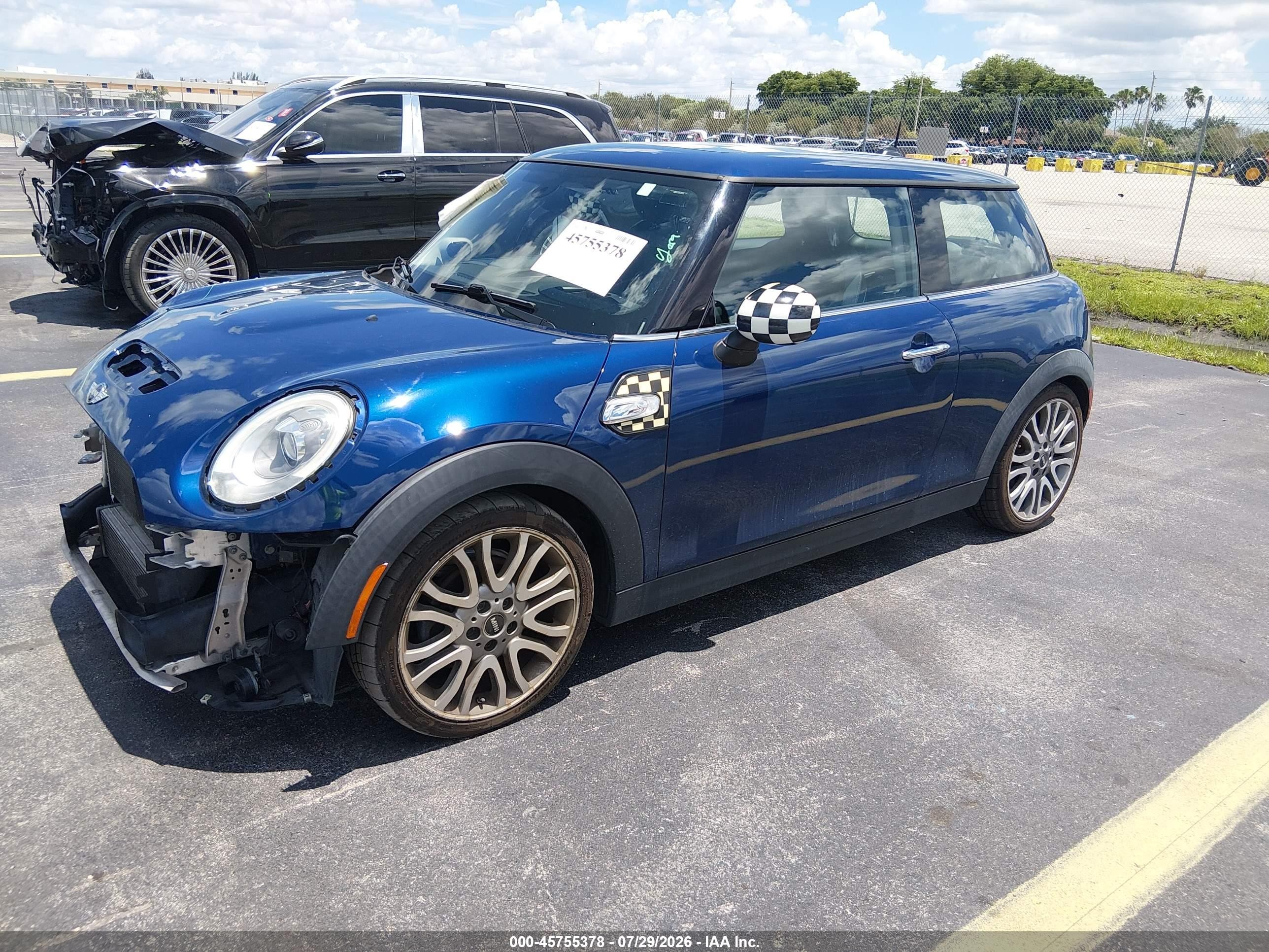 2015 Mini Hardtop Cooper S Blue vin: WMWXP7C54F2A34448