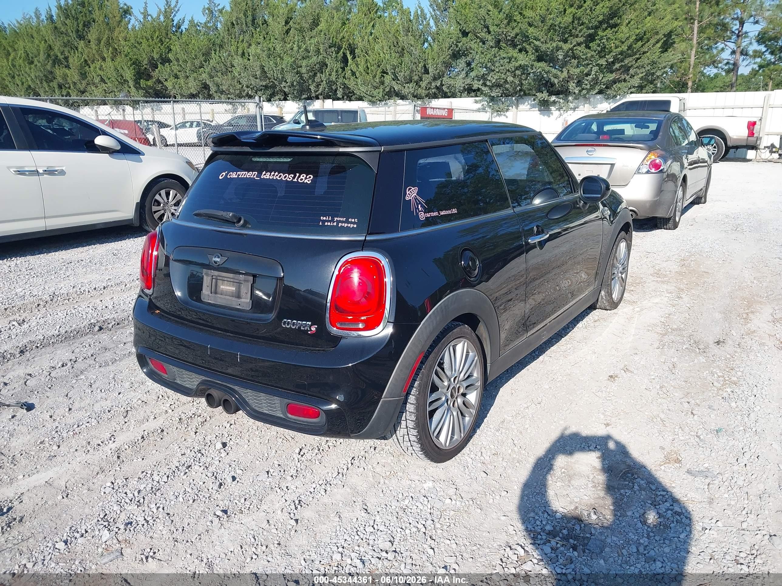 2015 Mini Hardtop Cooper S Black vin: WMWXP7C55F2A58371