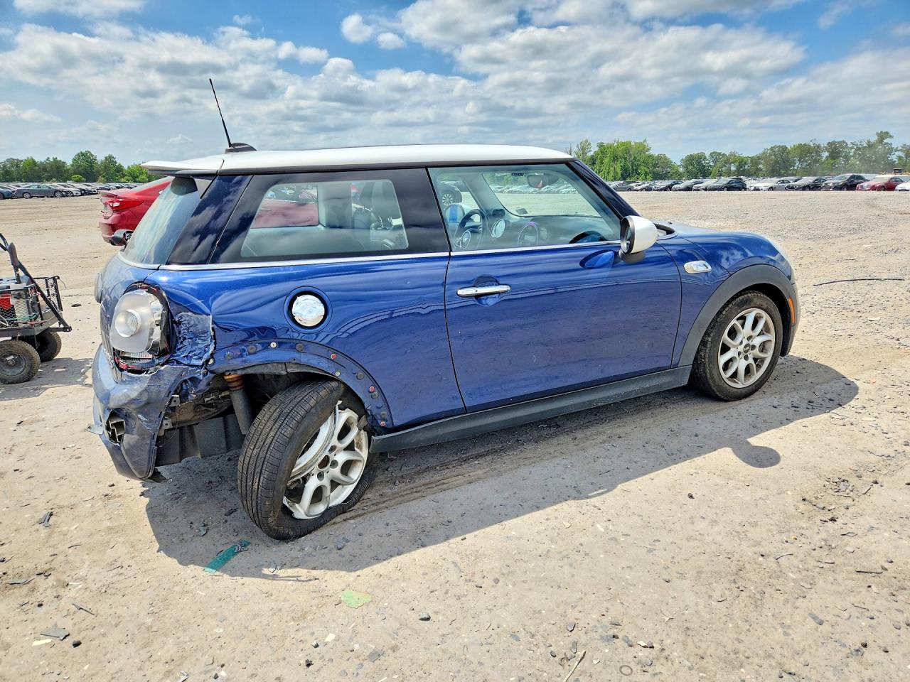 2015 Mini Cooper S Синий vin: WMWXP7C56F2A33995
