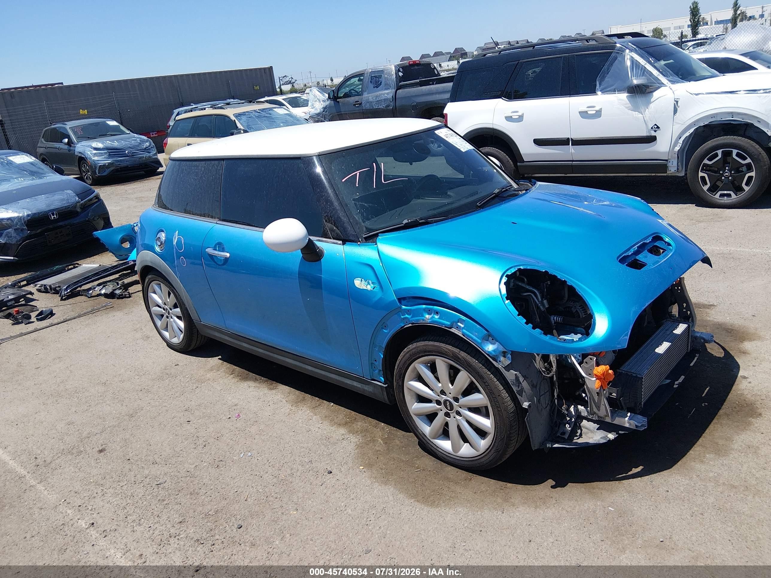 2015 Mini Hardtop Cooper S Blue vin: WMWXP7C58F2A41158