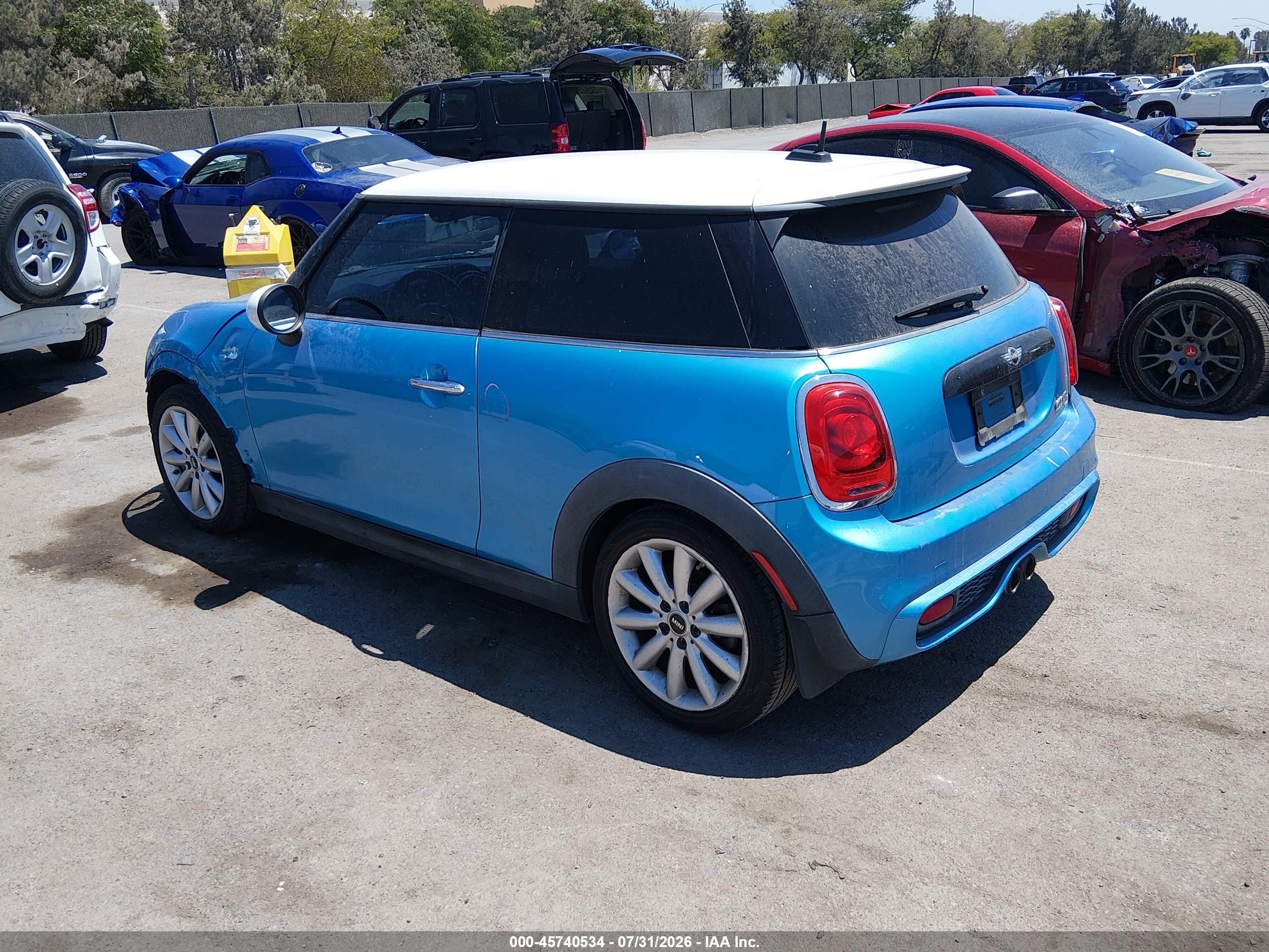2015 Mini Hardtop Cooper S Синий vin: WMWXP7C58F2A41158