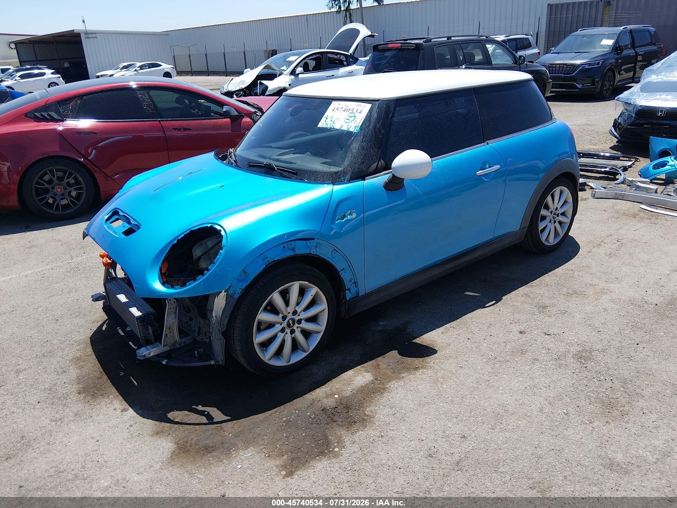 2015 Mini Hardtop Cooper S Синий vin: WMWXP7C58F2A41158