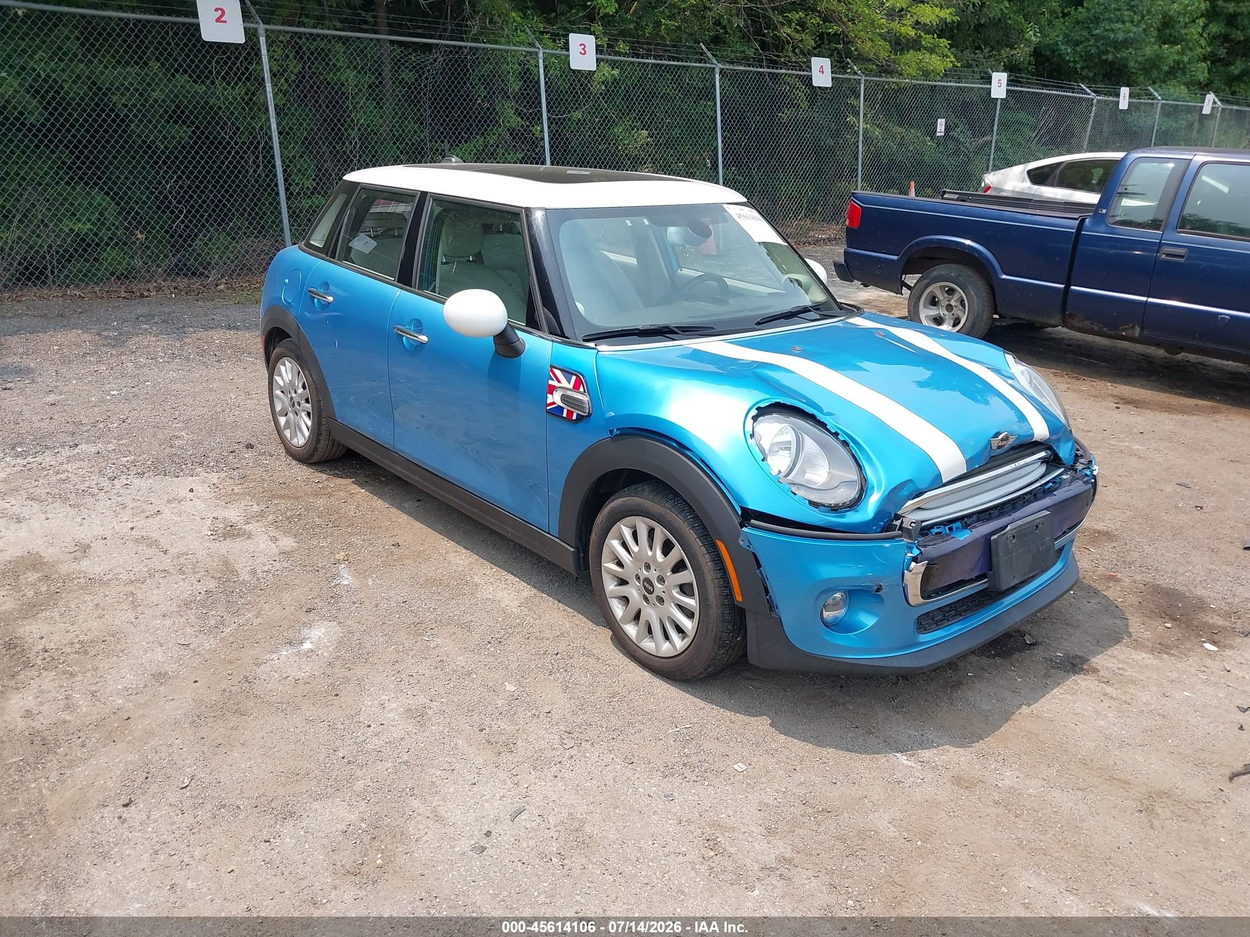 2015 Mini Hardtop Cooper Синий vin: WMWXS5C52FT831937