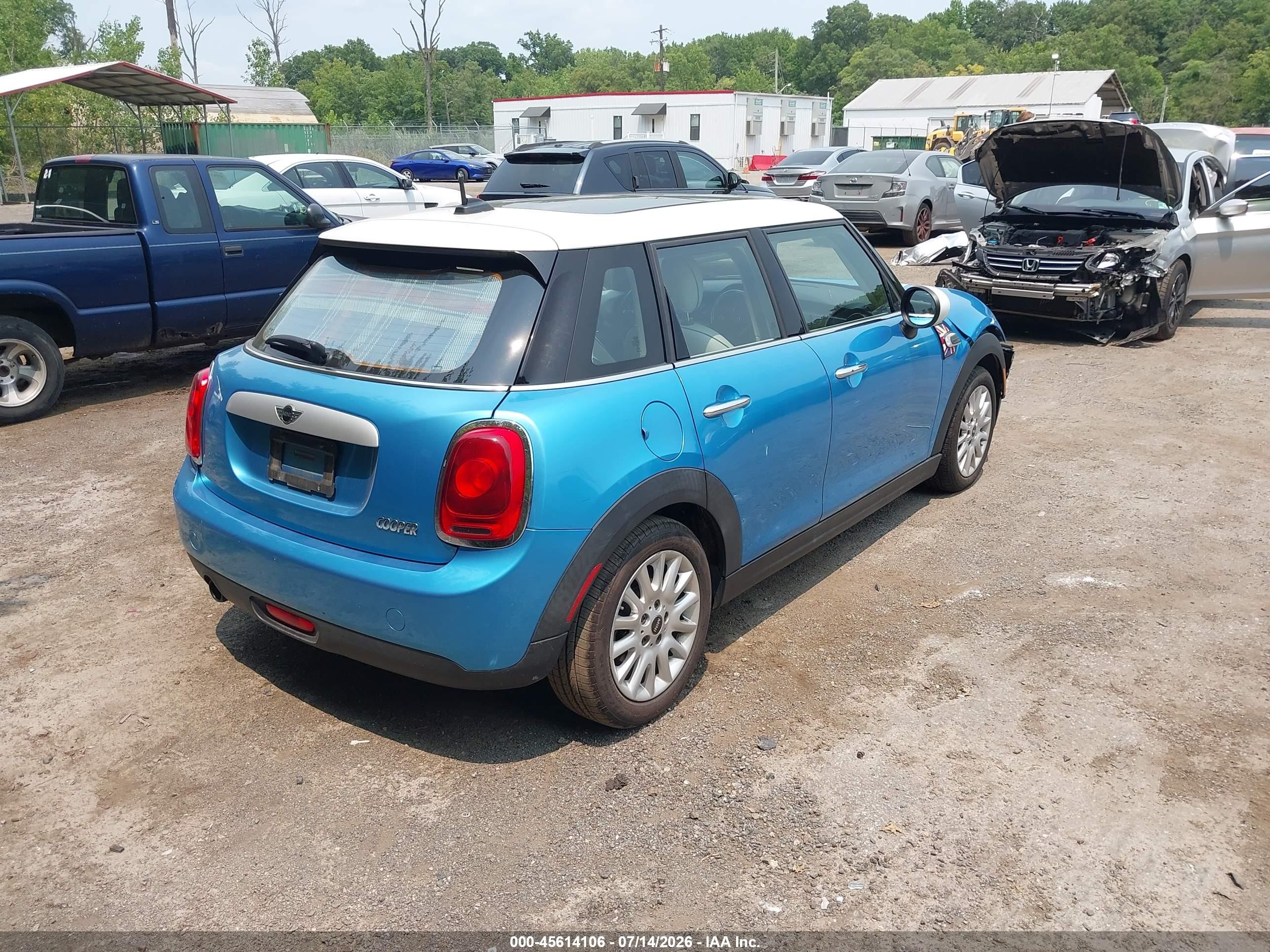 2015 Mini Hardtop Cooper Синий vin: WMWXS5C52FT831937