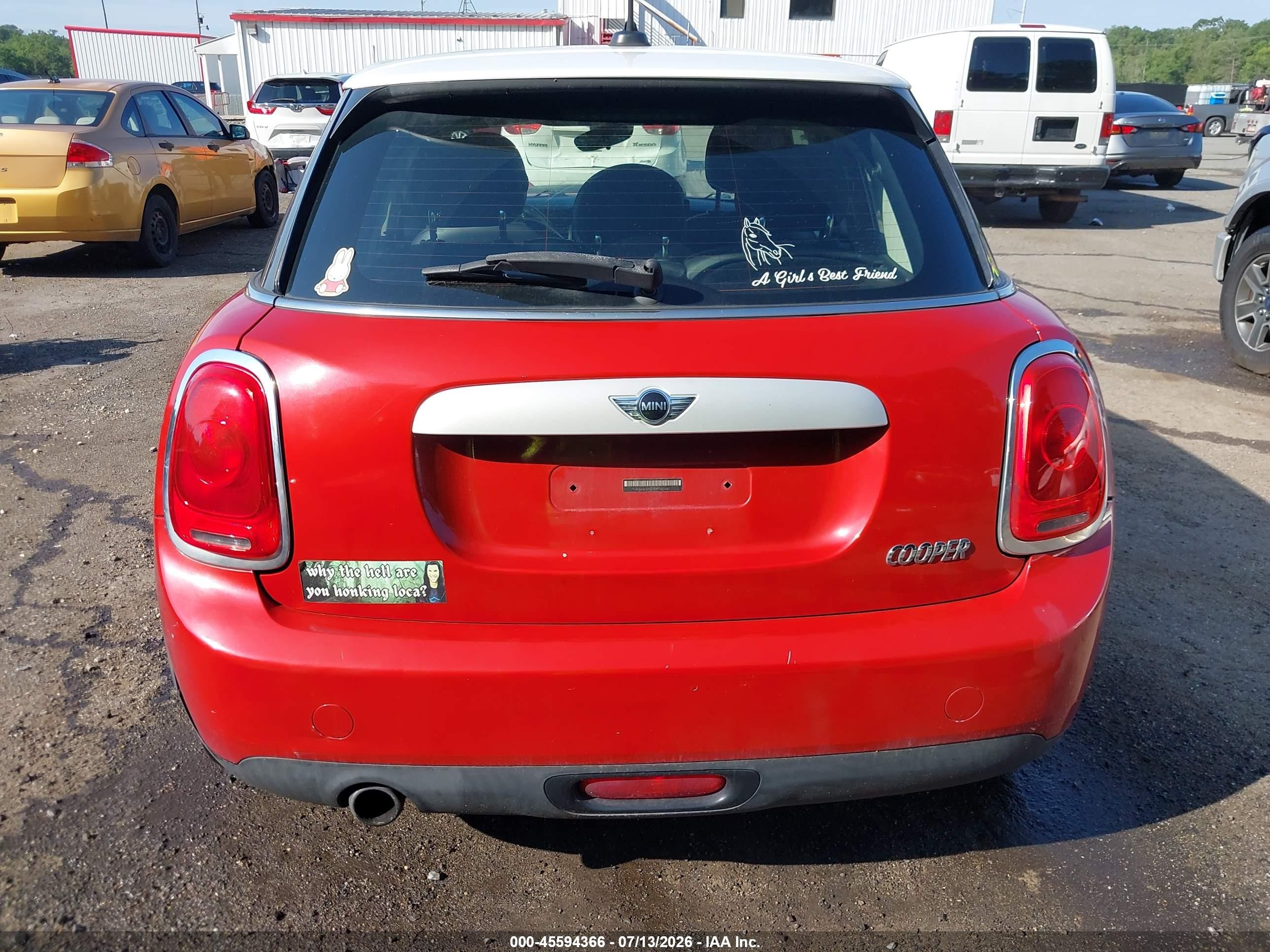 2015 Mini Hardtop Cooper Red vin: WMWXS5C53FT827461