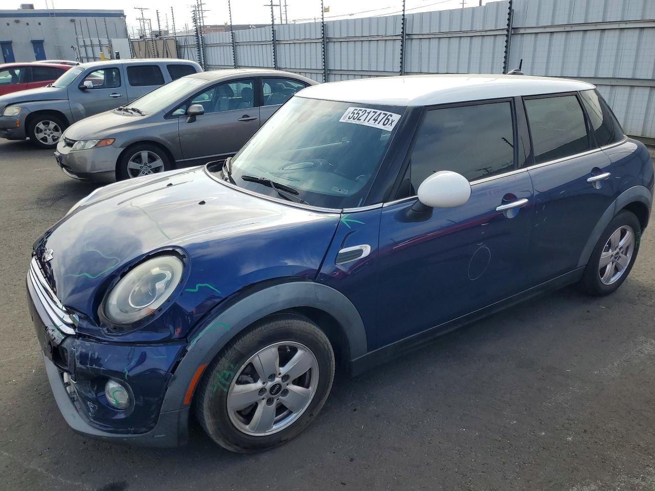 2015 Mini Cooper Blue vin: WMWXS5C59FT827139