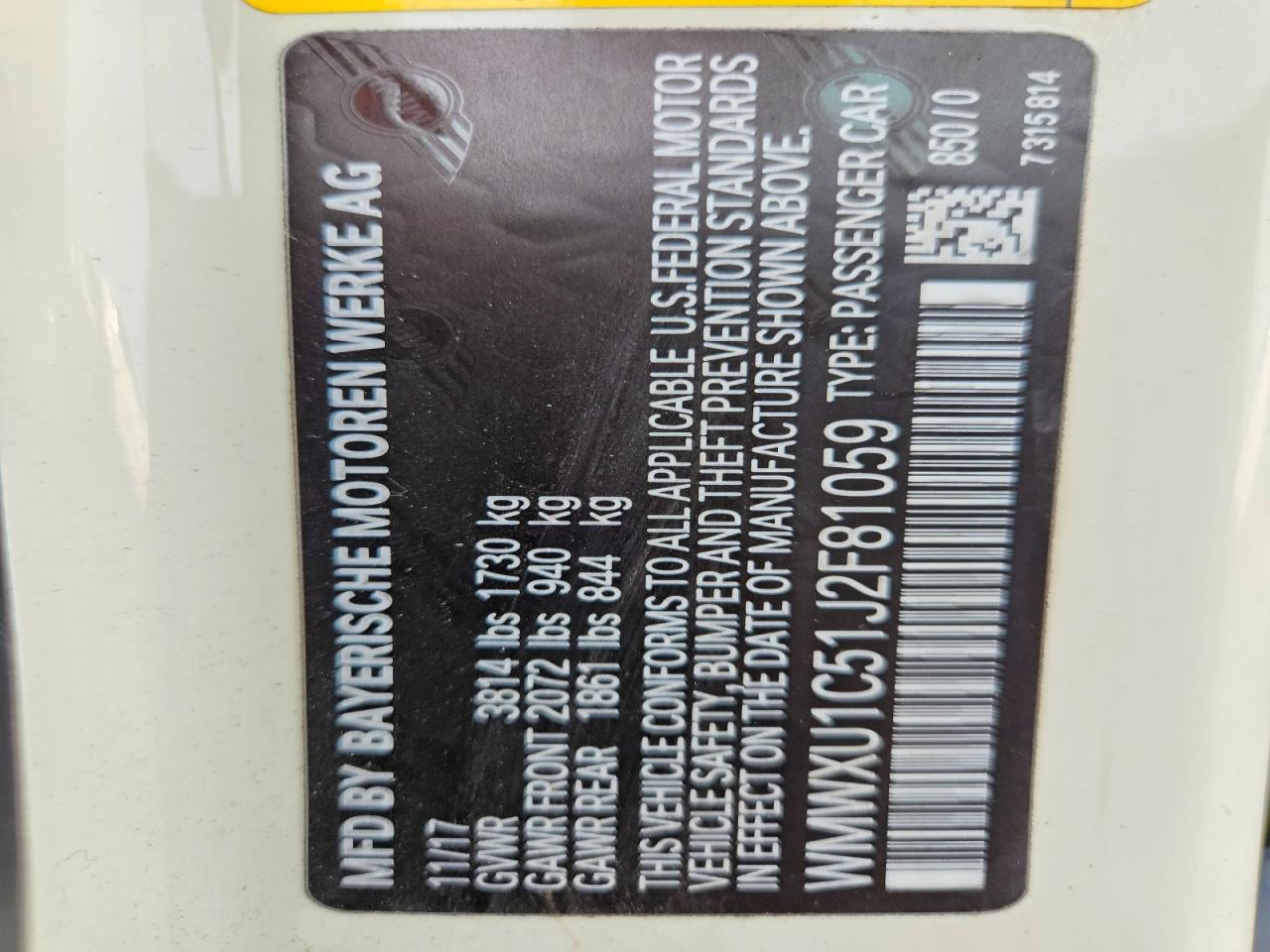 2018 Mini Cooper Cream vin: WMWXU1C51J2F81059