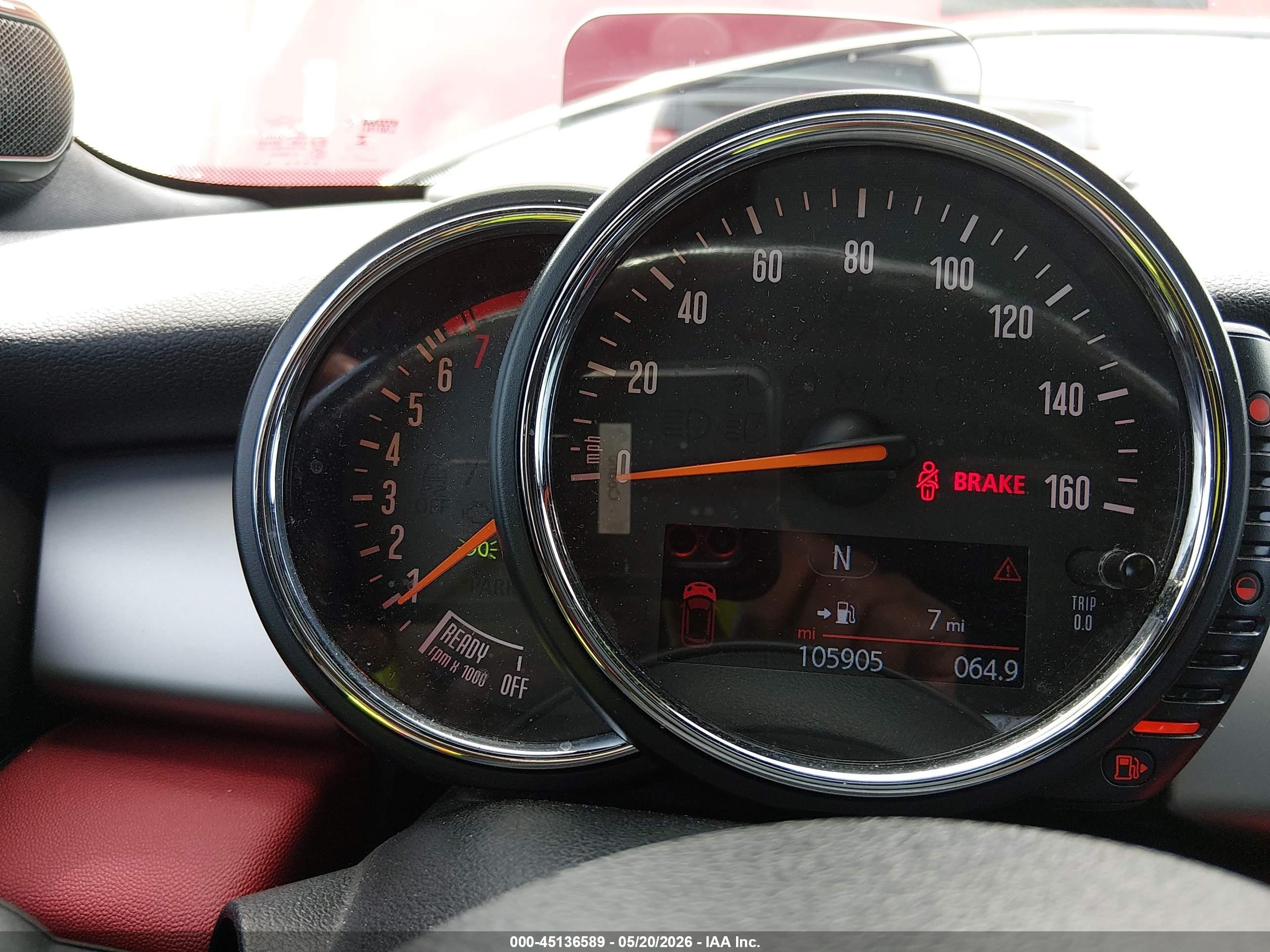 2015 Mini Hardtop Cooper S Красный vin: WMWXU3C52F2B61863