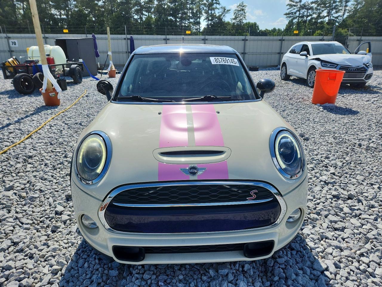 2015 Mini Cooper S White vin: WMWXU3C55F2B57614