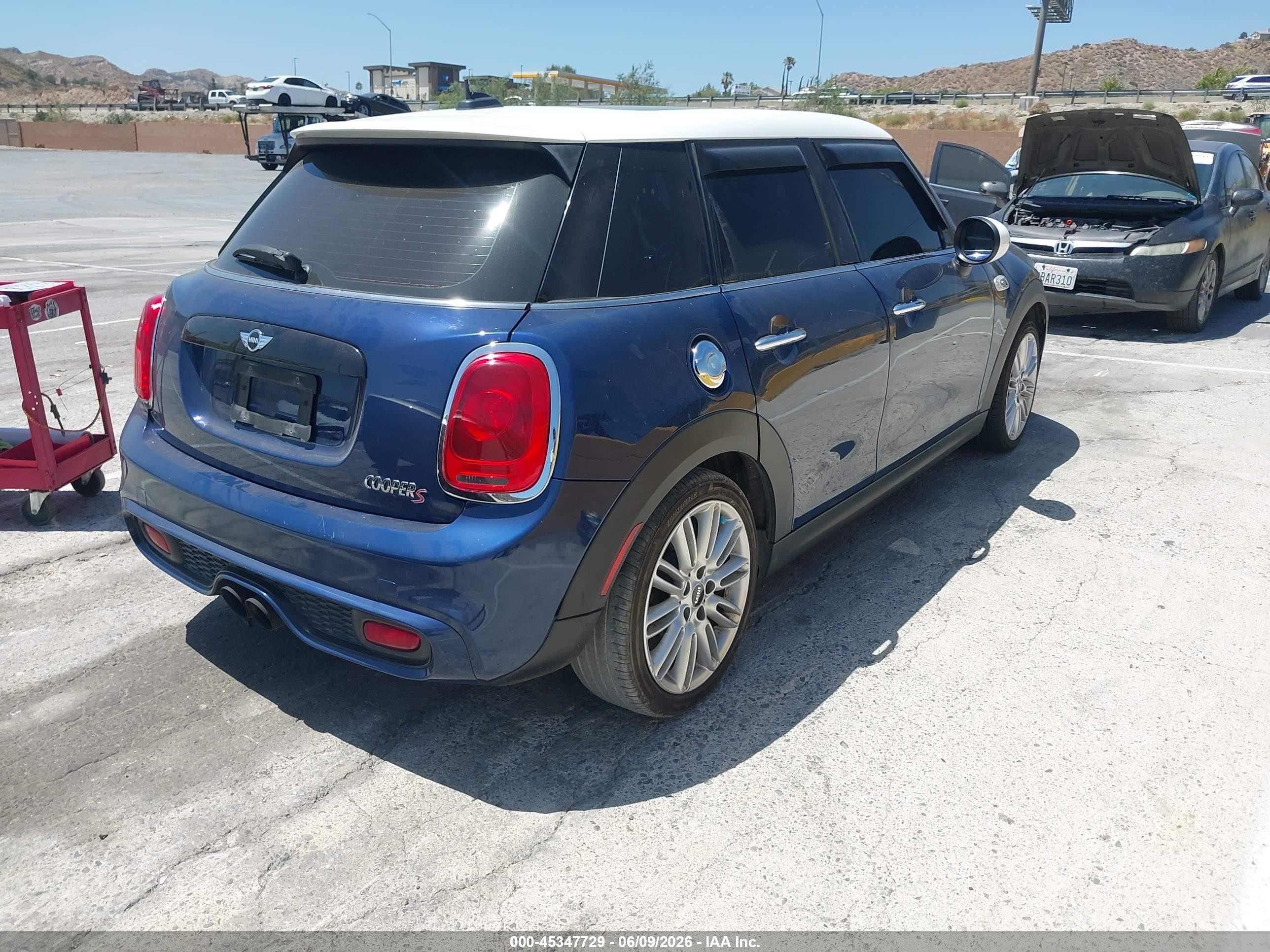 2015 Mini Cooper S Синий vin: WMWXU3C56F2B56889