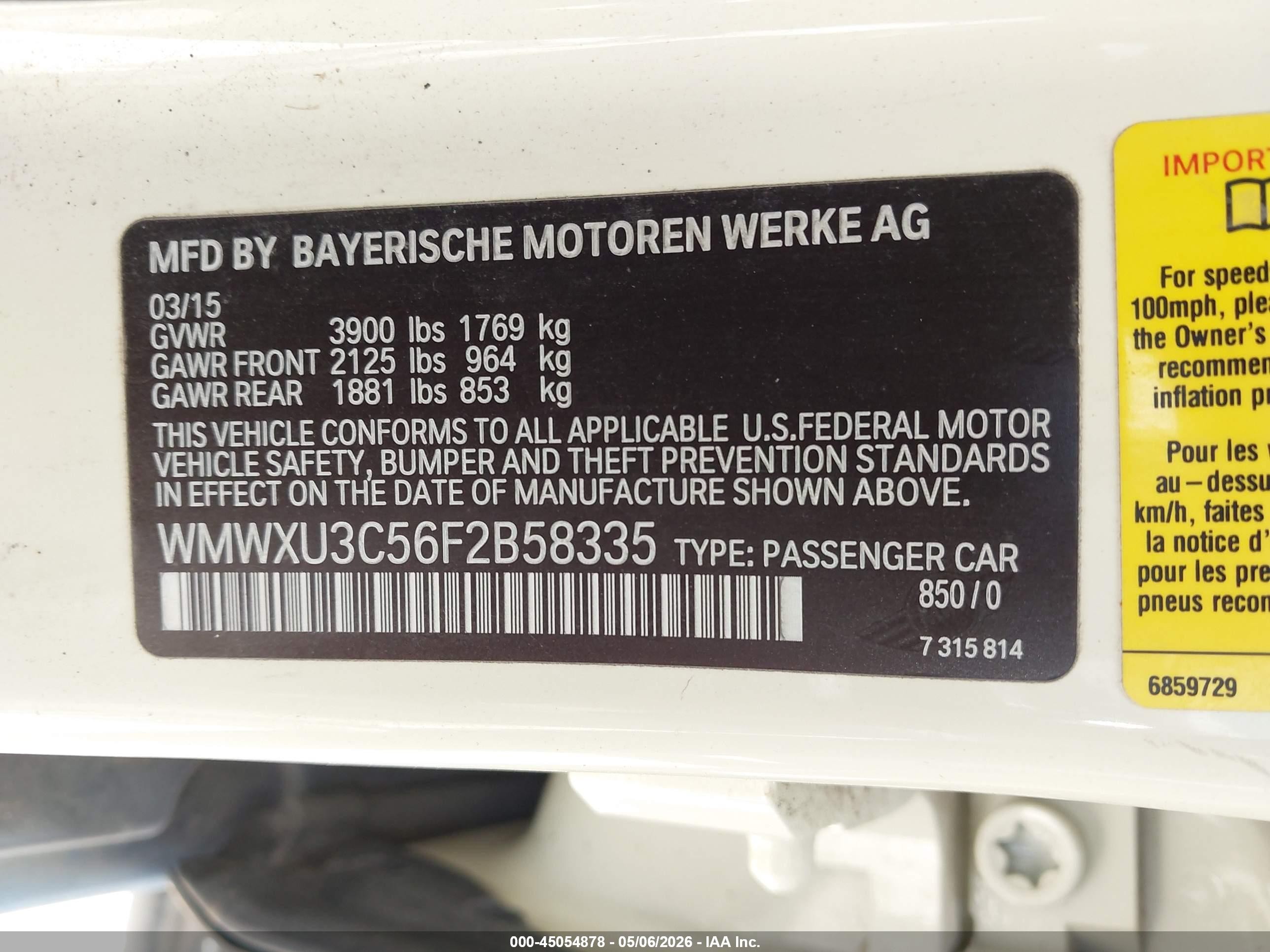 2015 Mini Hardtop Cooper S Cream vin: WMWXU3C56F2B58335