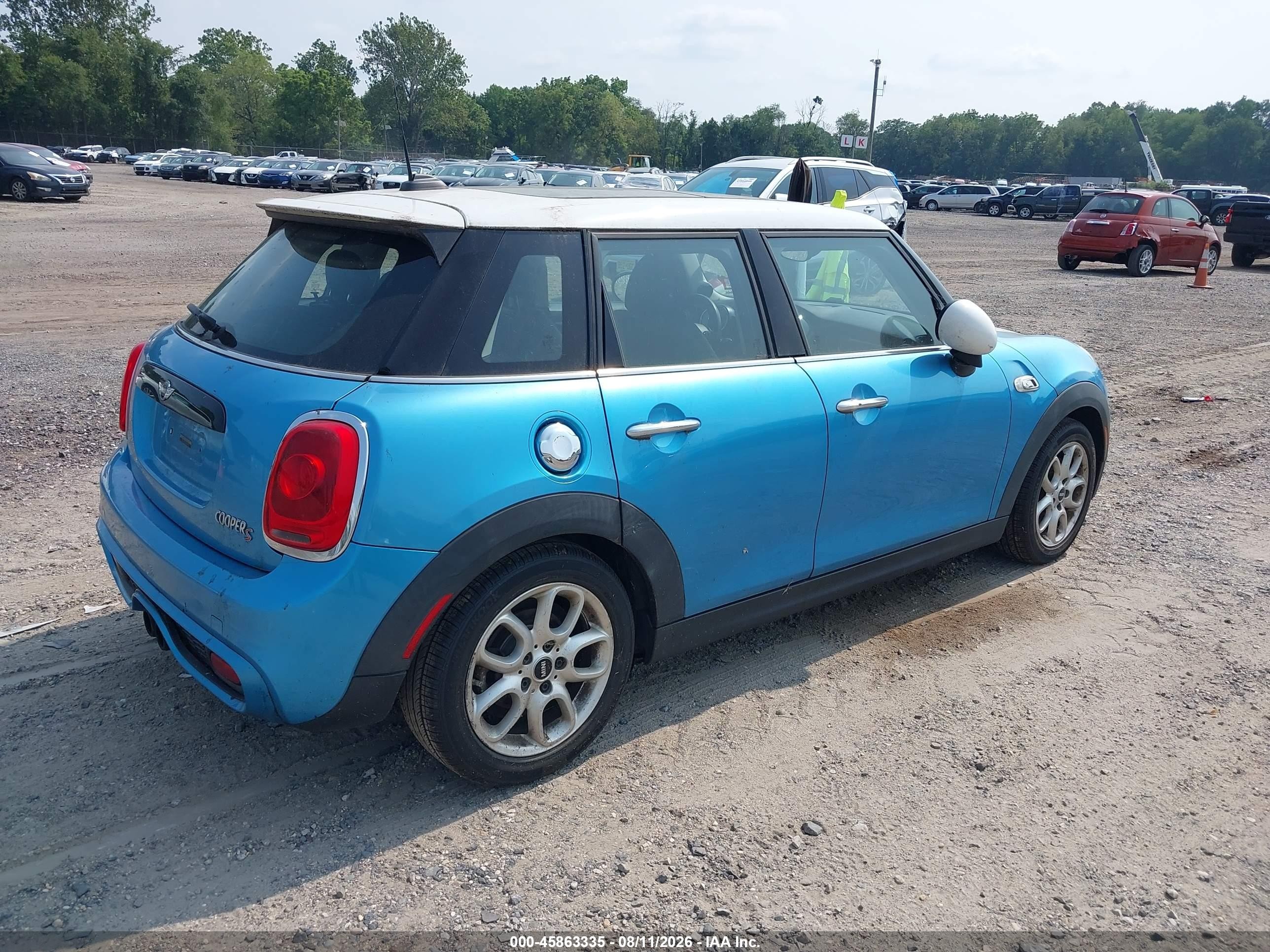 2015 Mini Hardtop Cooper S Blue vin: WMWXU3C57FT892215