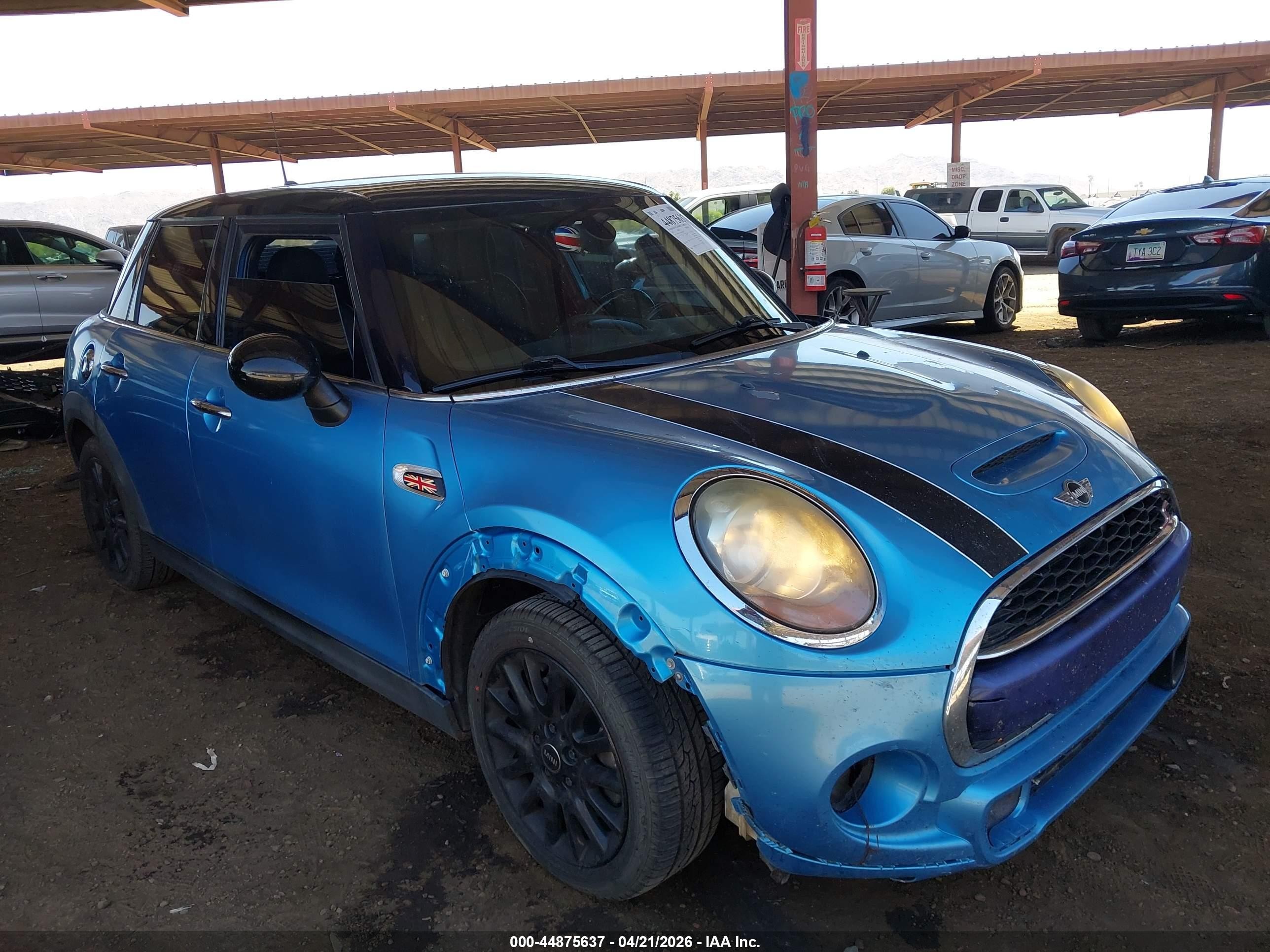 2015 Mini Hardtop Cooper S Синий vin: WMWXU3C59FT892362