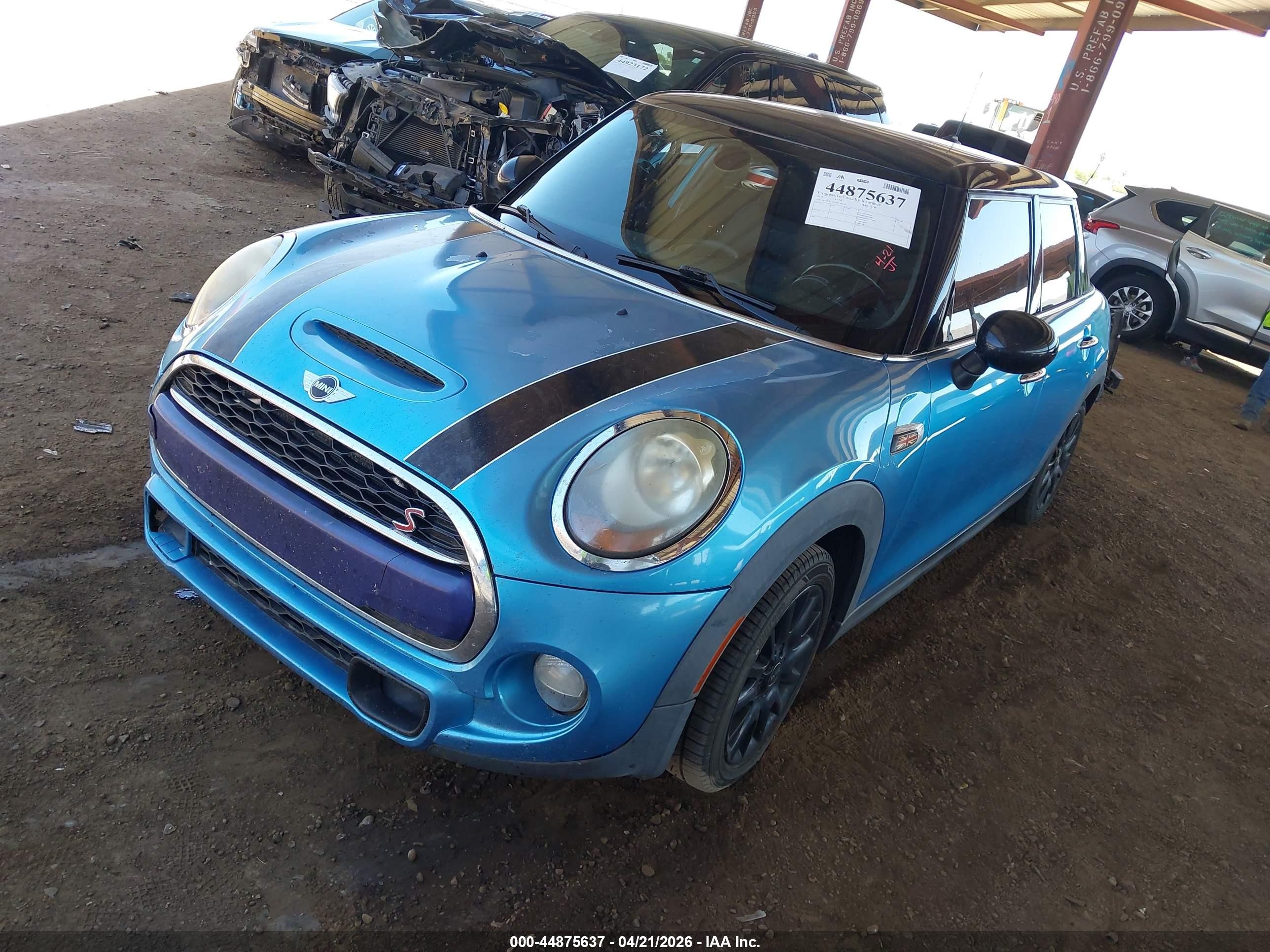 2015 Mini Hardtop Cooper S Синий vin: WMWXU3C59FT892362