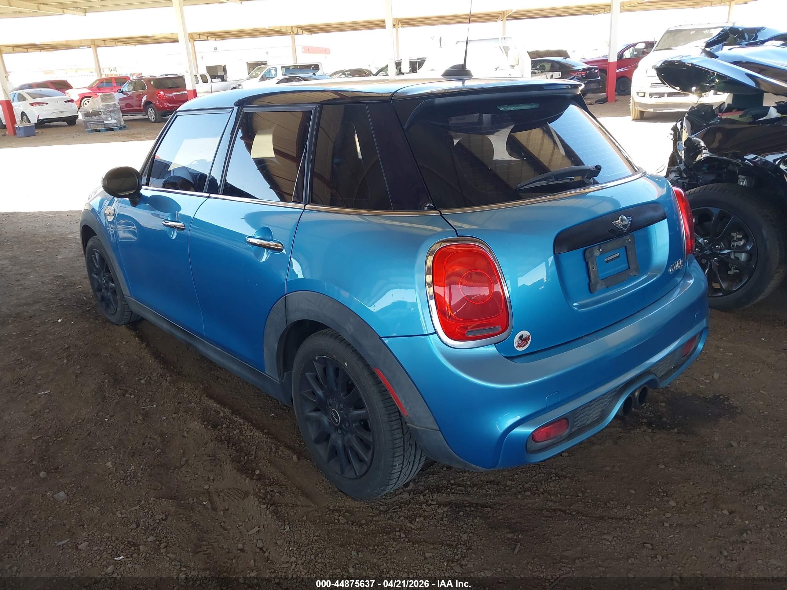 2015 Mini Hardtop Cooper S Синий vin: WMWXU3C59FT892362