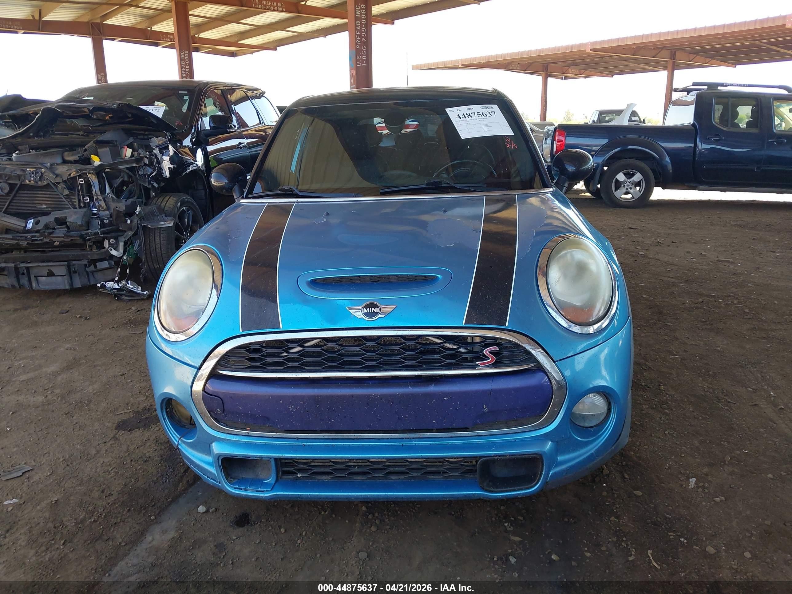 2015 Mini Hardtop Cooper S Синий vin: WMWXU3C59FT892362