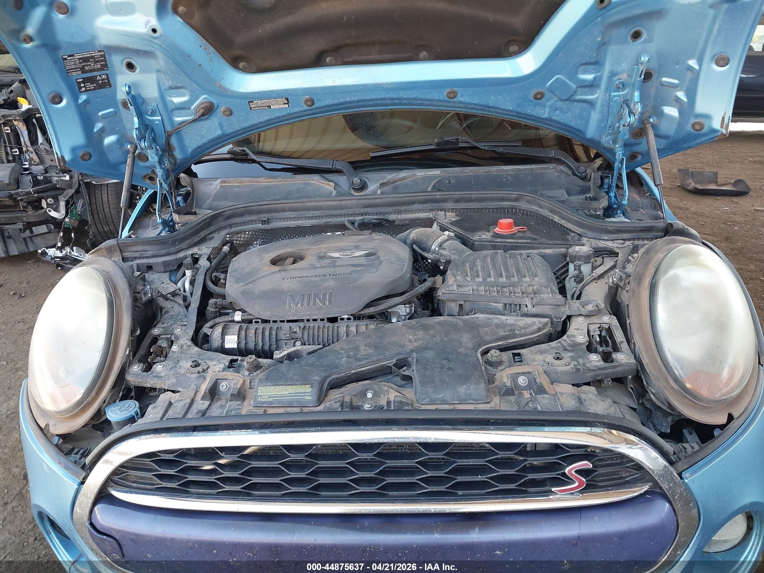 2015 Mini Hardtop Cooper S Синий vin: WMWXU3C59FT892362