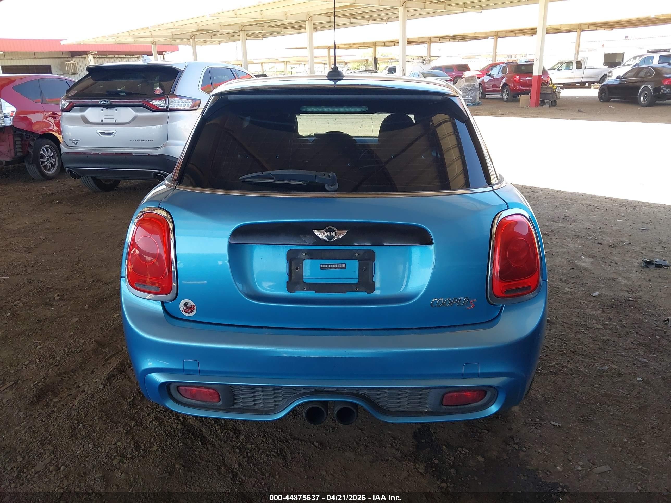 2015 Mini Hardtop Cooper S Синий vin: WMWXU3C59FT892362