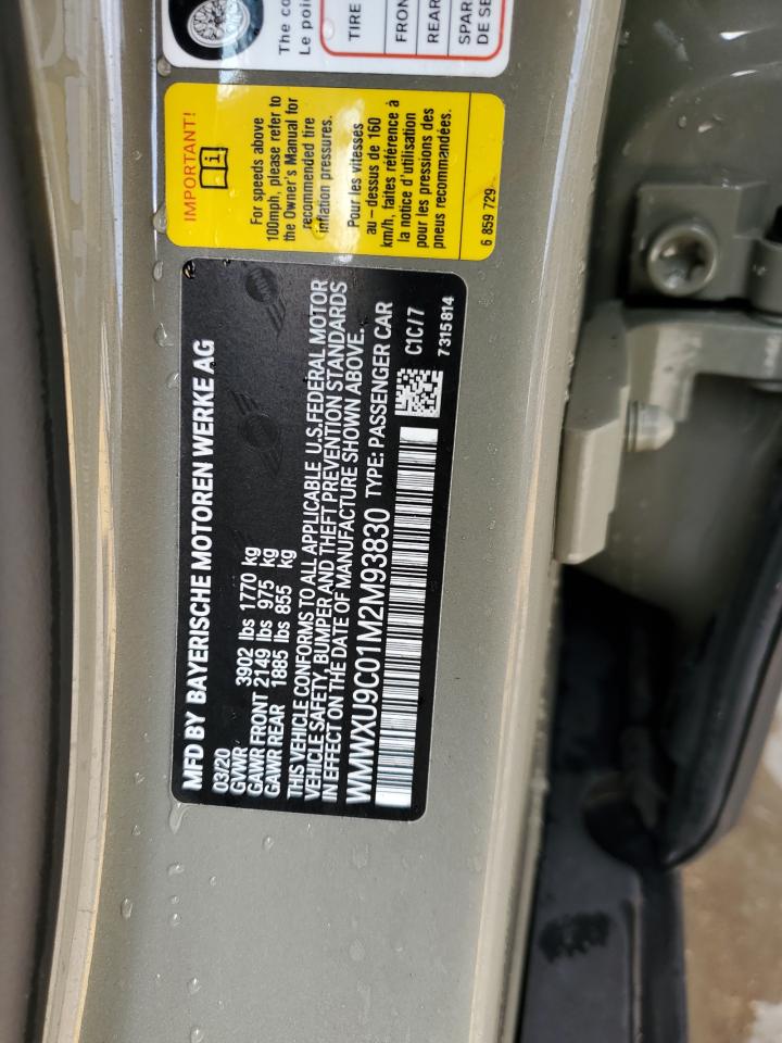 2021 Mini Cooper S Green vin: WMWXU9C01M2M93830