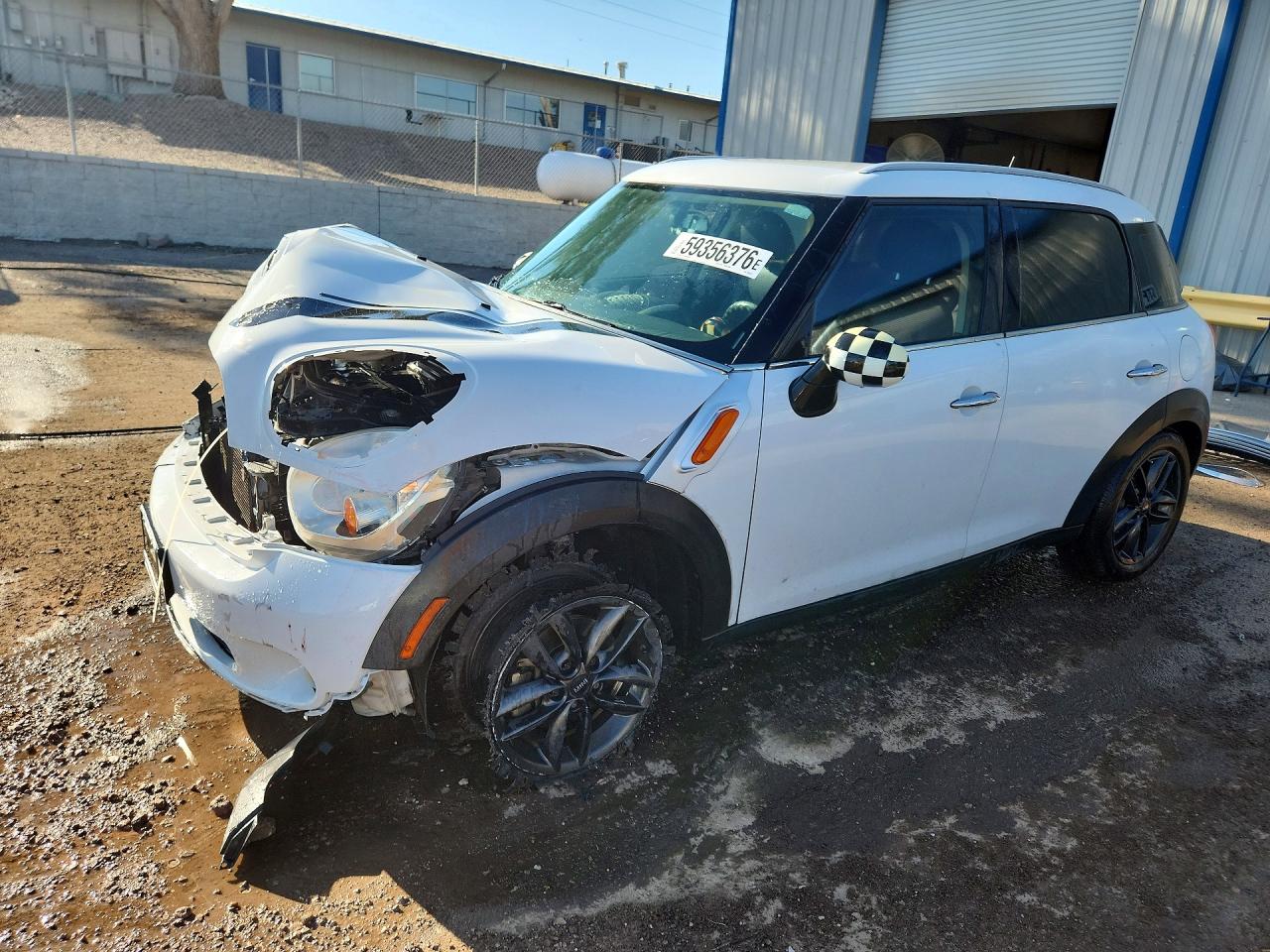 2012 Mini Cooper Countryman White vin: WMWZB3C50CWM06983