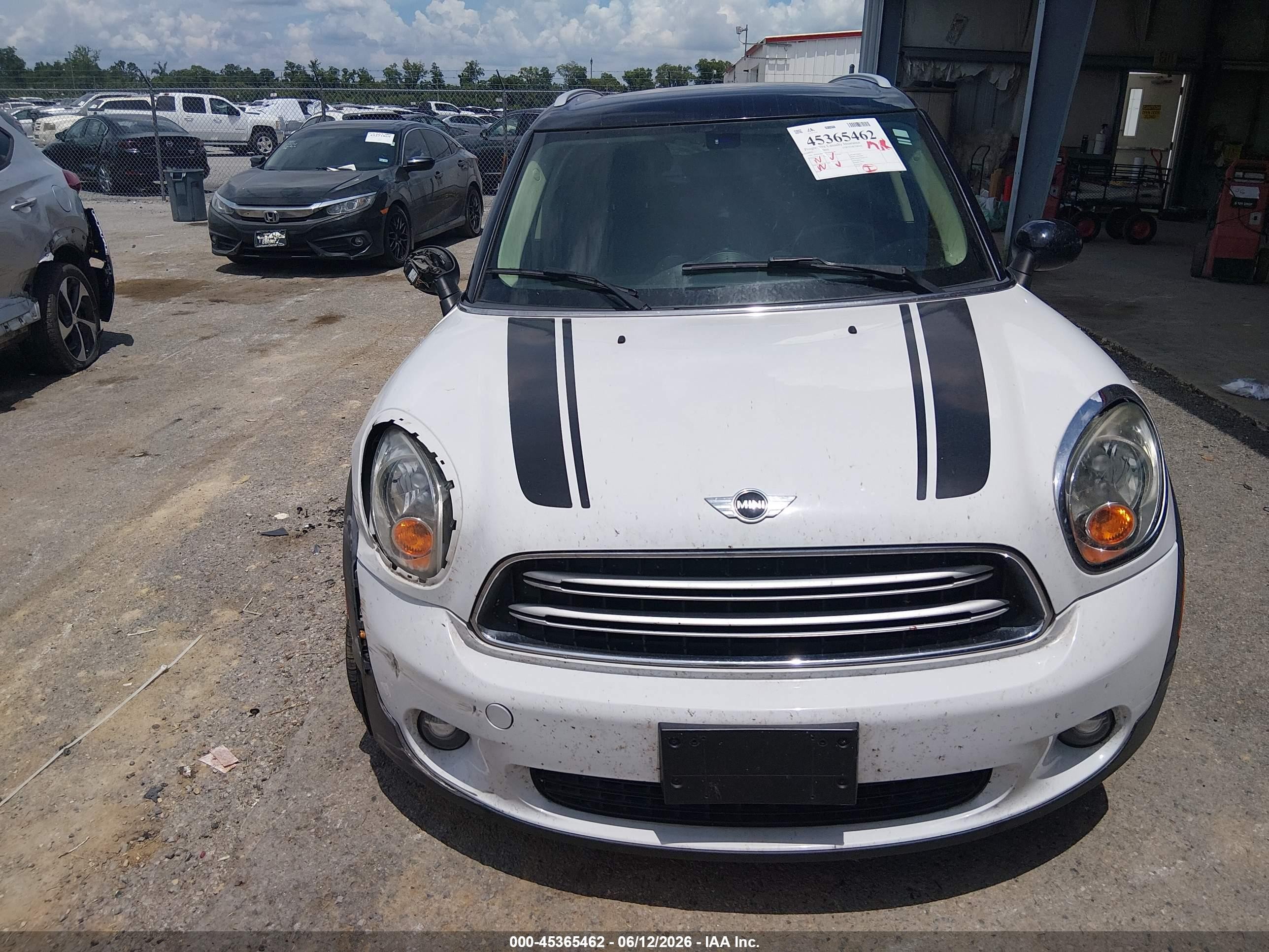 2015 Mini Countryman Cooper Белый vin: WMWZB3C50FWR46340