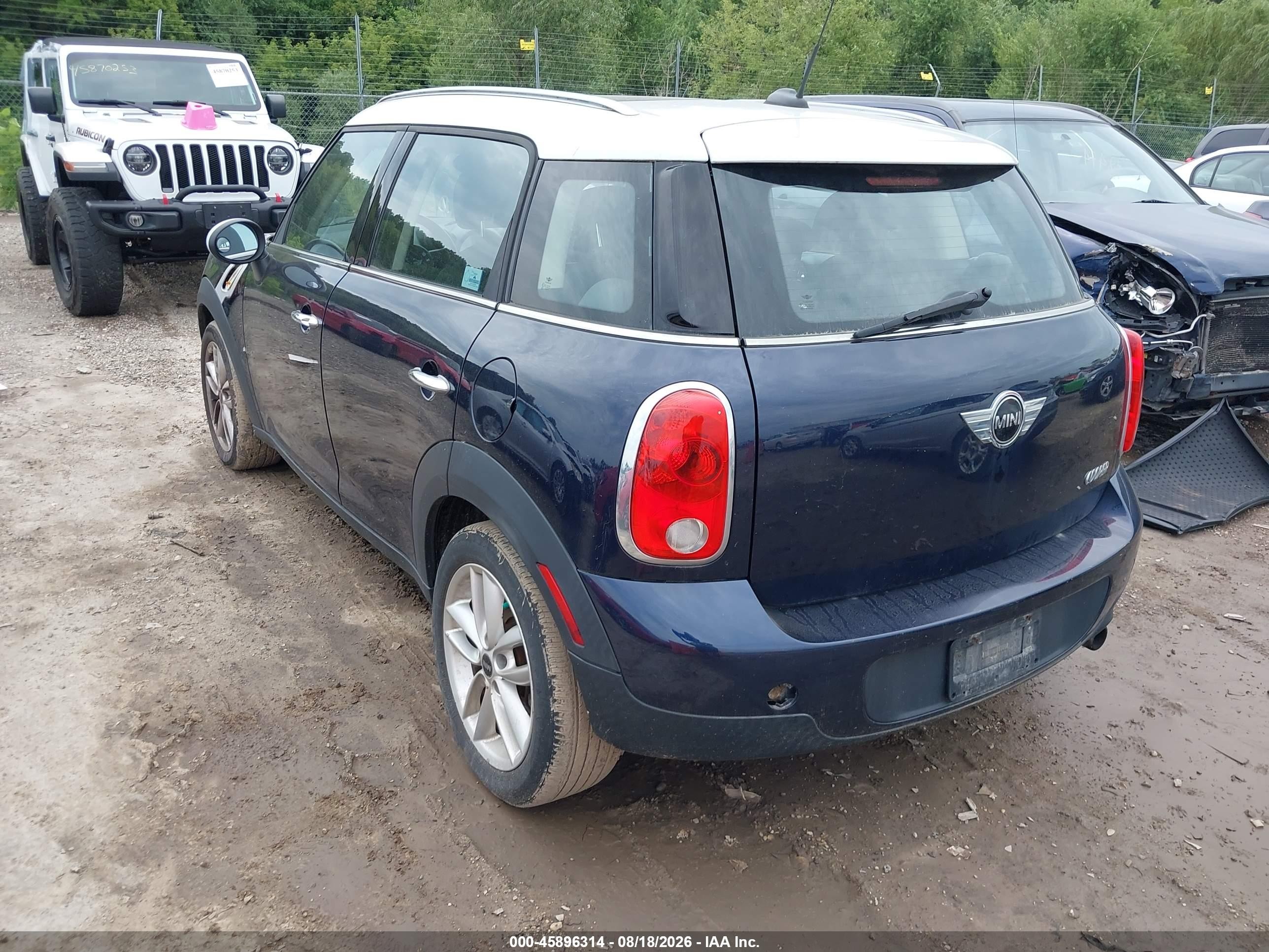 2012 Mini Cooper Countryman   Blue vin: WMWZB3C51CWM04319